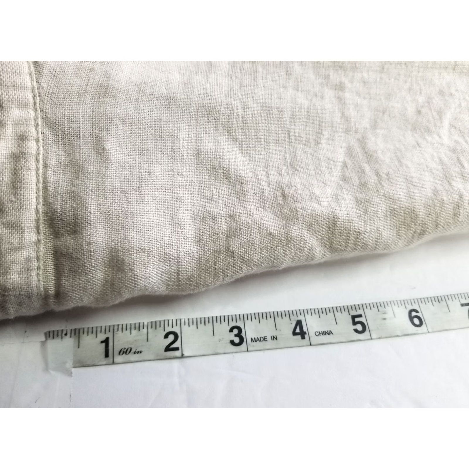 Vintage Hester & Orchard Tunic Beige Top Linen Blend Size XL 3/4 Sleeve Blouse Women Size XL / US 12-14 / IT 48-50 - 5 Thumbnail
