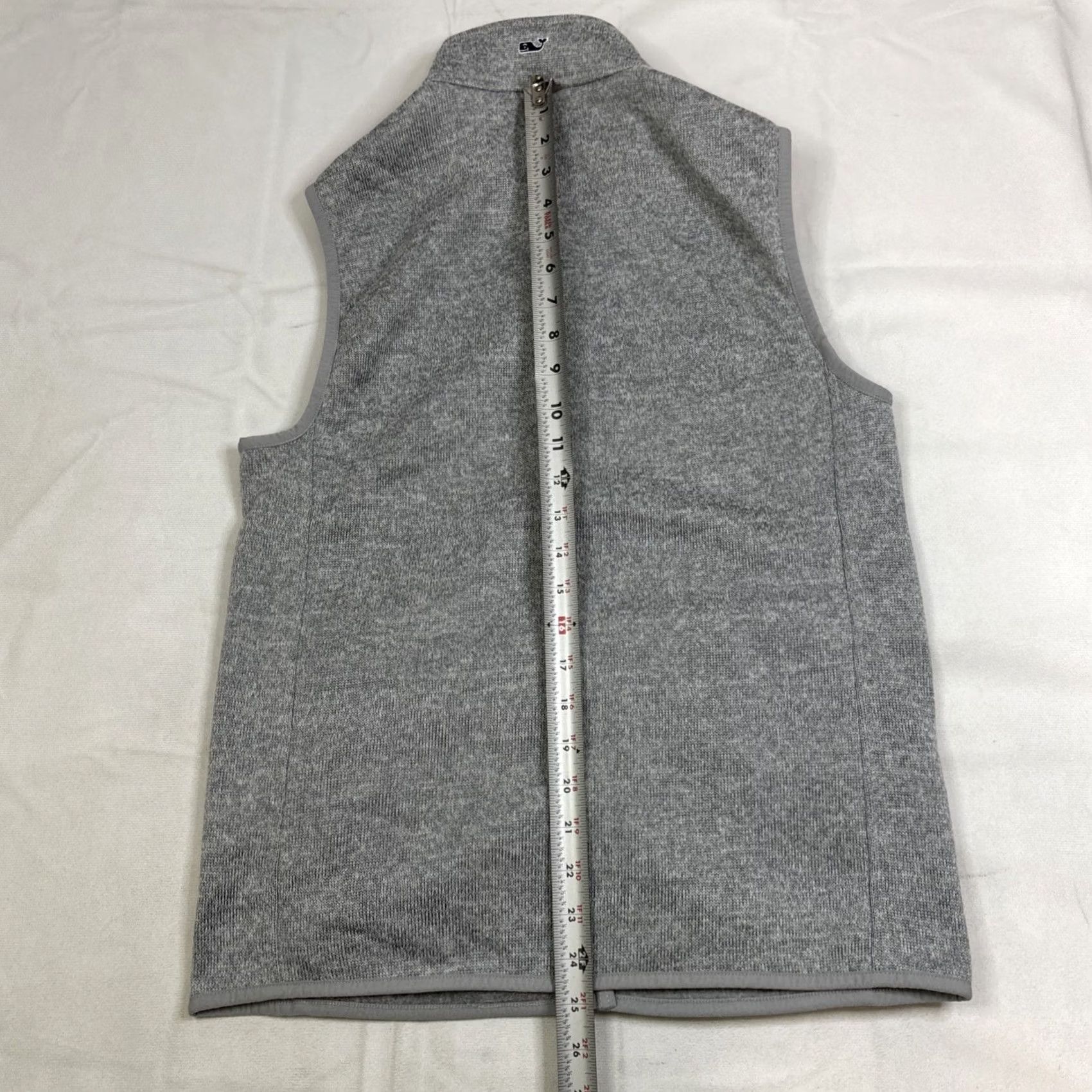 Vineyard Vines Vineyard Vines Vest Unisex XS Gray Fleece Full Zip Performance Preppy Whale Vest, Gray, XS, Full Zip, Pockets, Lightweight, Regular, Women Size XS / US 0-2 / IT 36-38 - 5 Thumbnail