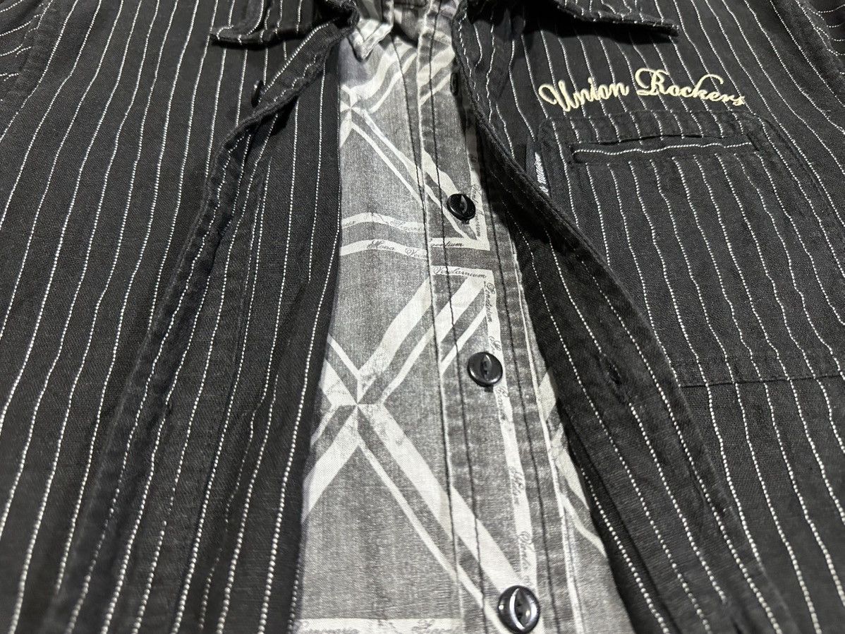Hysteric Glamour × If Six Was Nine × Japanese Brand 🔥Sick Y2K Luv Maison Jackrose Union Rock Double Layer Shirt Size US M / EU 48-50 / 2 - 11 Thumbnail
