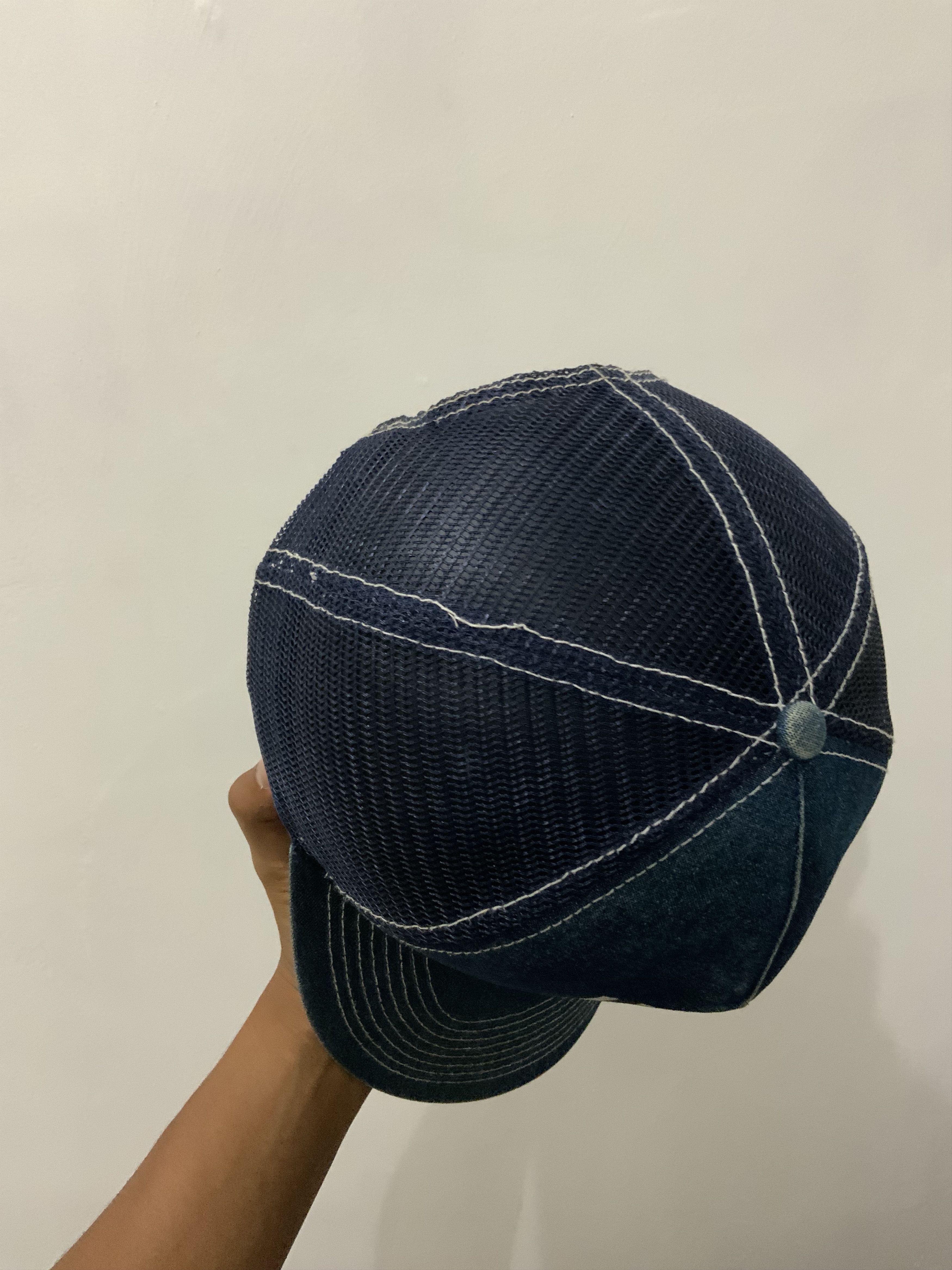 If Six Was Nine UOH Wrestling 66-14 Denime Trucker Hat Size ONE SIZE - 8 Thumbnail