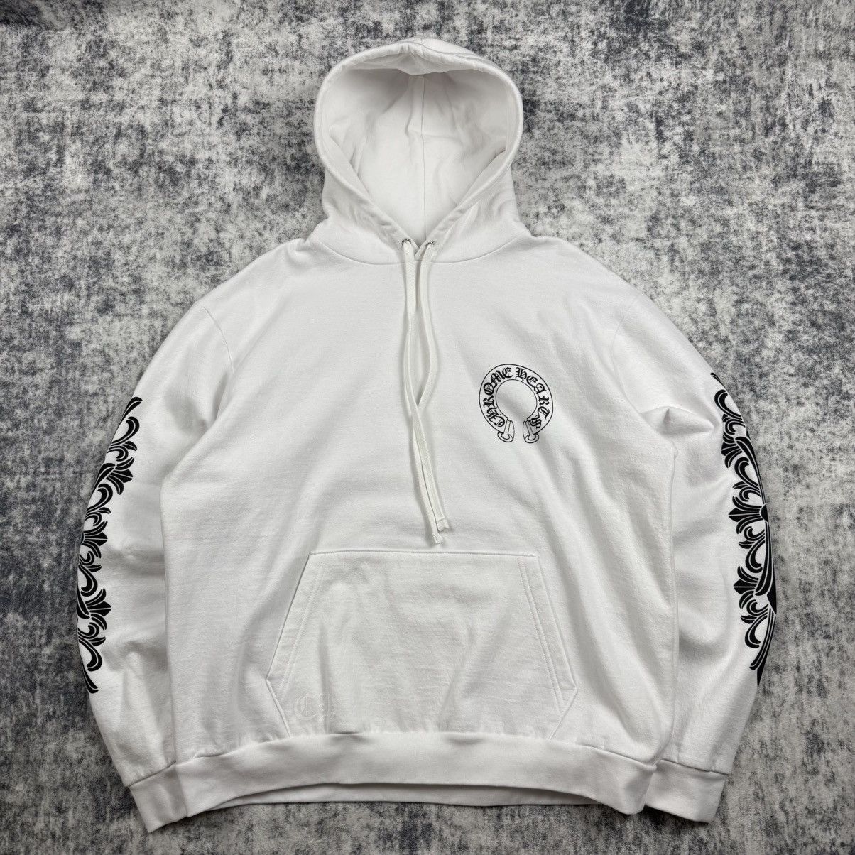 Chrome Hearts Chrome Hearts Horseshoe Floral ‘White’ Hoodie Size US L / EU 52-54 / 3 - 1 Thumbnail