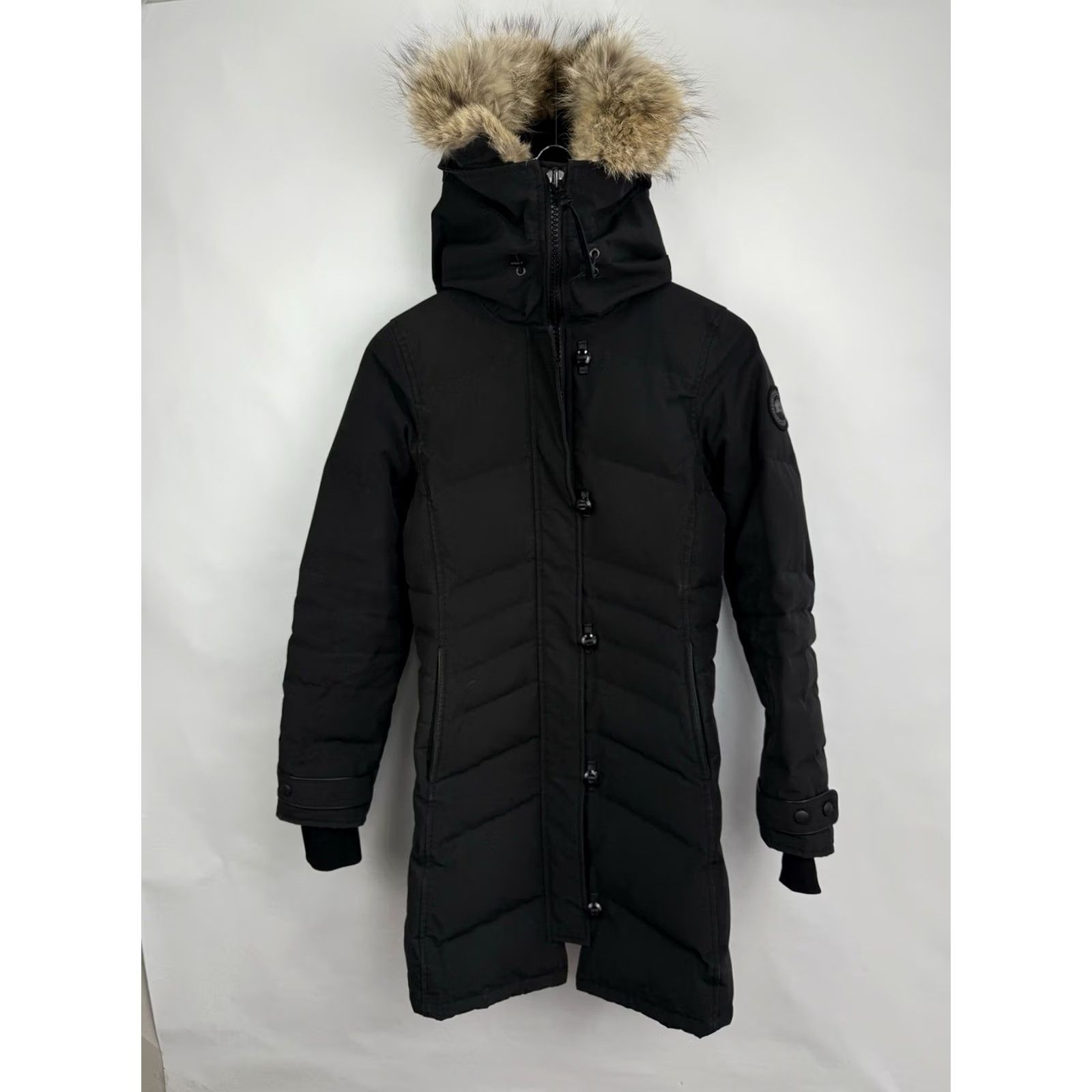Canada Goose VINTAGE Canada Goose Lorette Parka Fur Hood Made in Canada XS Womens Black Down Size XS / US 0-2 / IT 36-38 - 4 Thumbnail