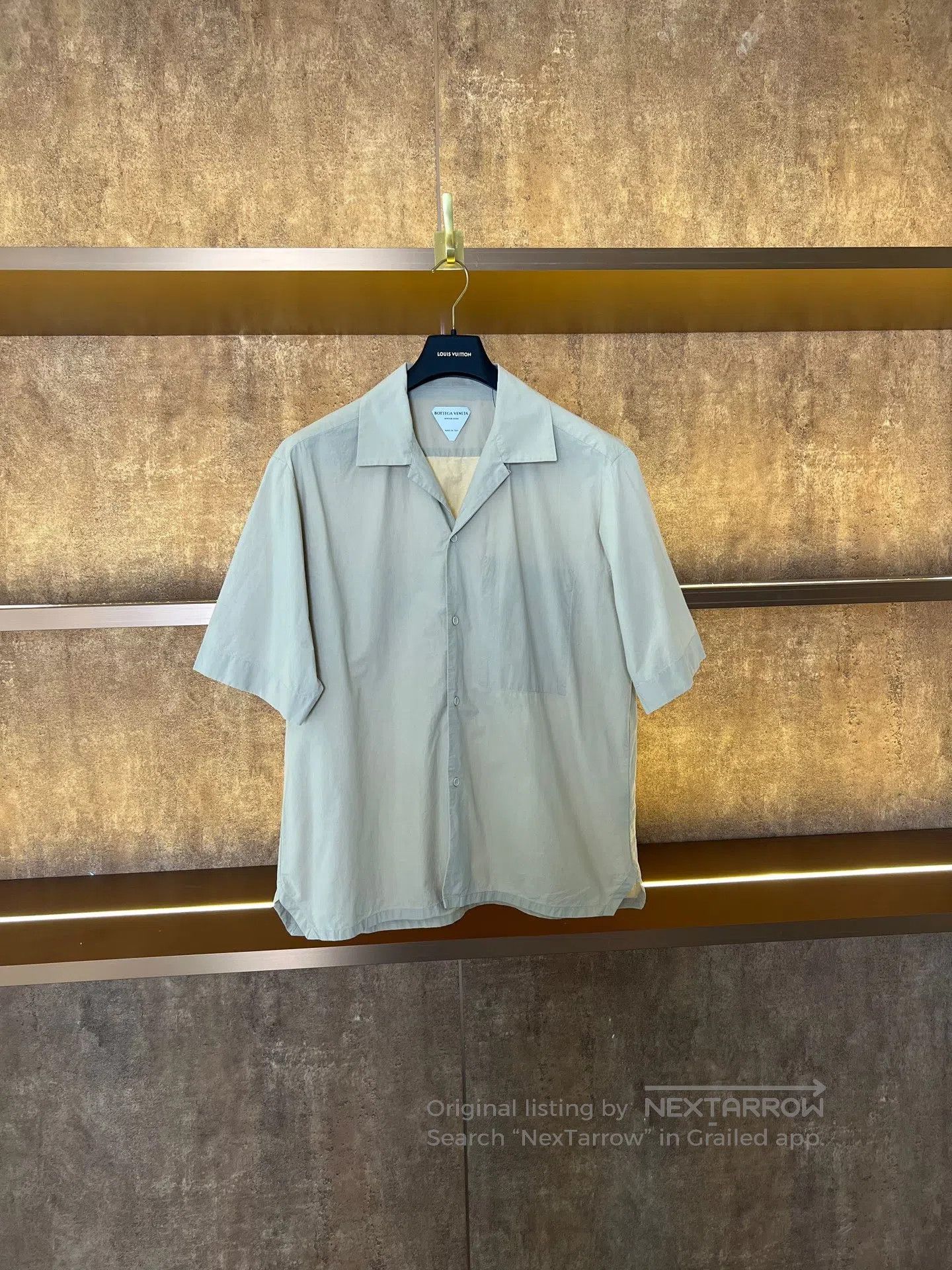 Bottega Veneta Bottega Veneta Cuban collar short-sleeve shirt| Size S / US 4 / IT 40 - 1 Thumbnail