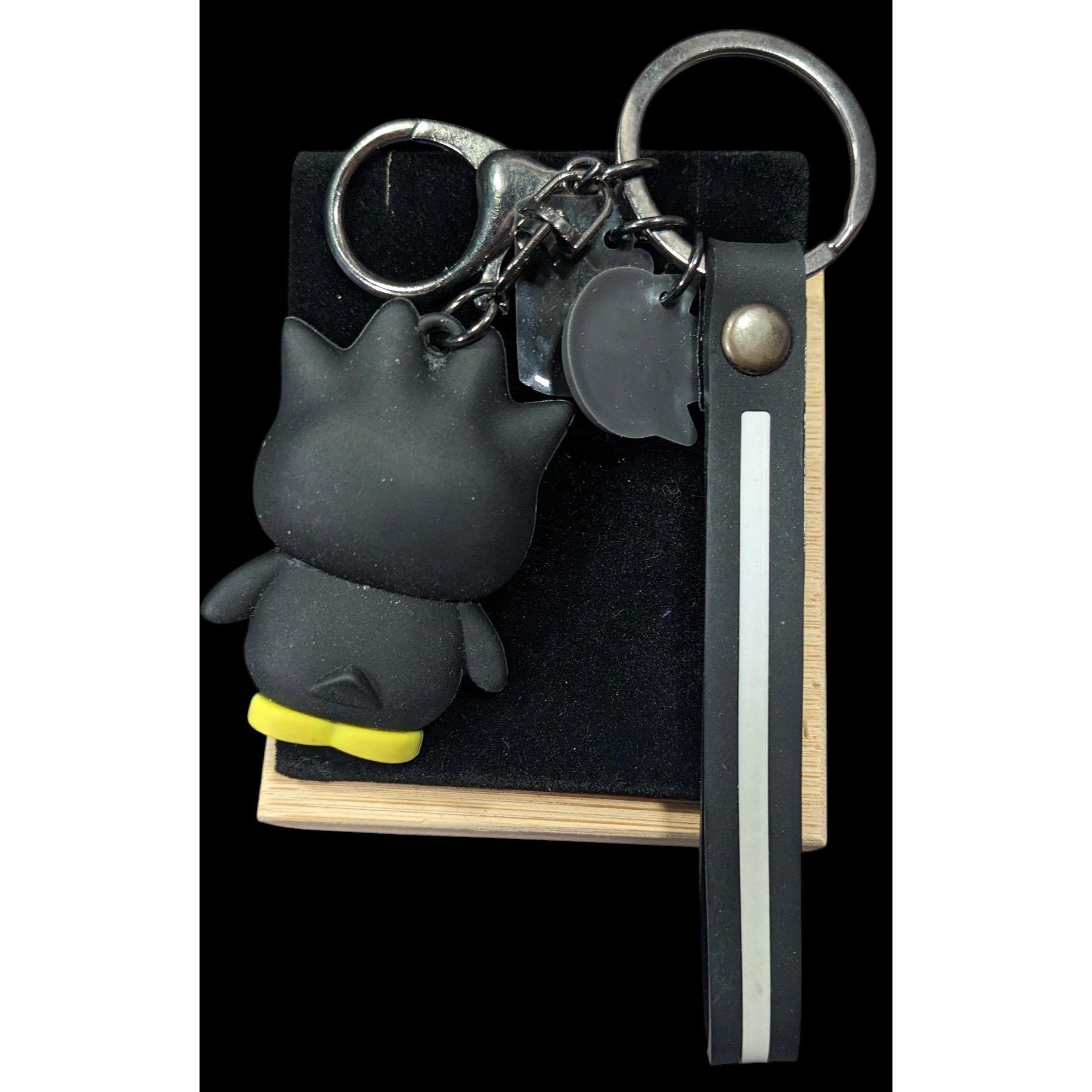Other Sanrio Badtz-Maru Black And White Figural Keychain Size ONE SIZE - 2 Thumbnail
