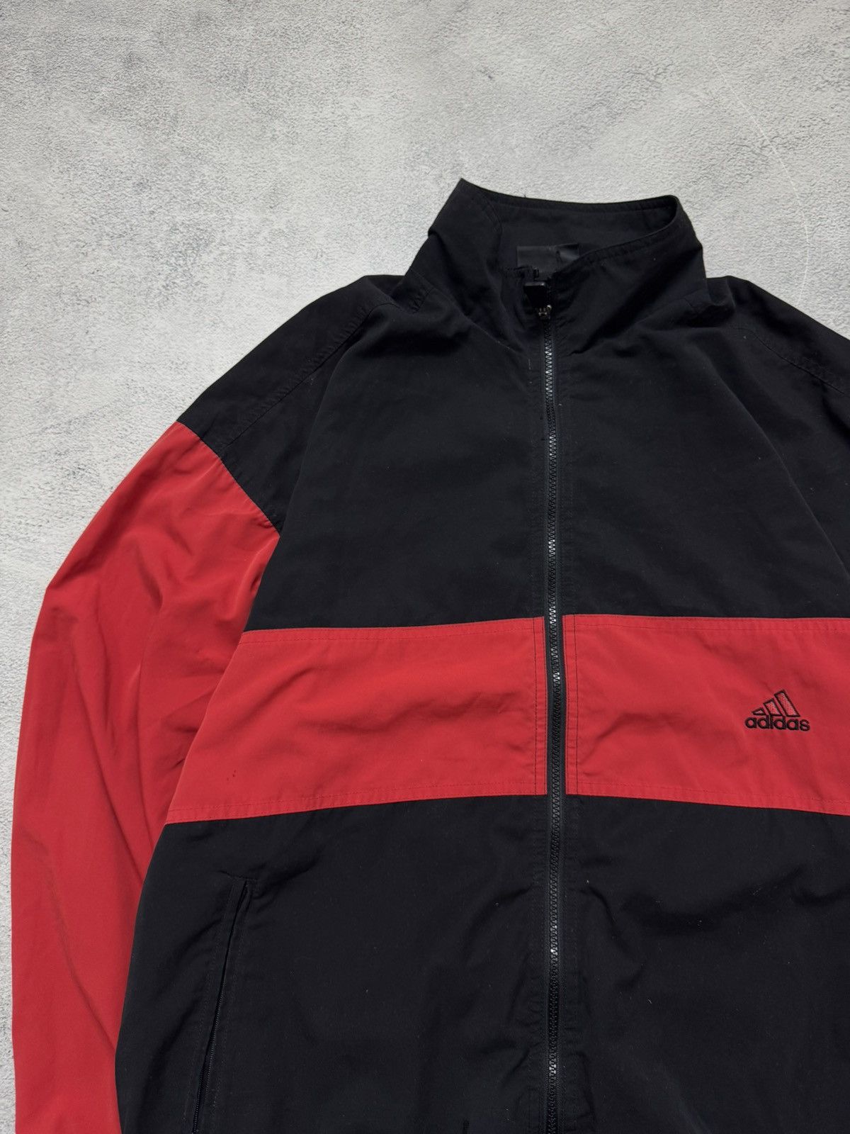 Adidas Vintage Y2k Adidas 💙🖤 Nylon Spellout Logo Jacket 90’s Size US XL / EU 56 / 4 - 8 Thumbnail