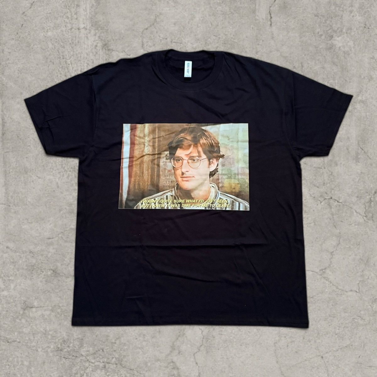 Japanese Brand Cool vintage style t-shirt, Louis Theroux UK, black. Size L Size US L / EU 52-54 / 3 - 1 Thumbnail