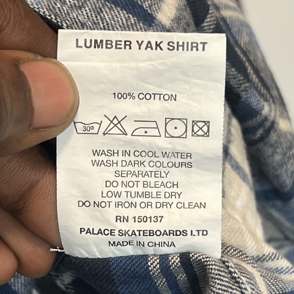 Palace Palace Lumber Yak Shirt Blue White Size US L / EU 52-54 / 3 - 8 Thumbnail