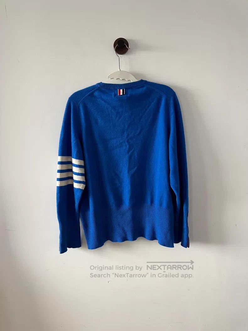 Thom Browne Thom Browne Blue Cashmere Sweater Size US XXL / EU 58 / 5 - 2 Thumbnail