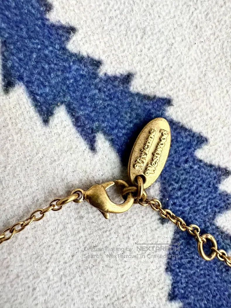 Vivienne Westwood Vivienne Westwood Golden Pin Pearl Necklace Size ONE SIZE - 3 Thumbnail
