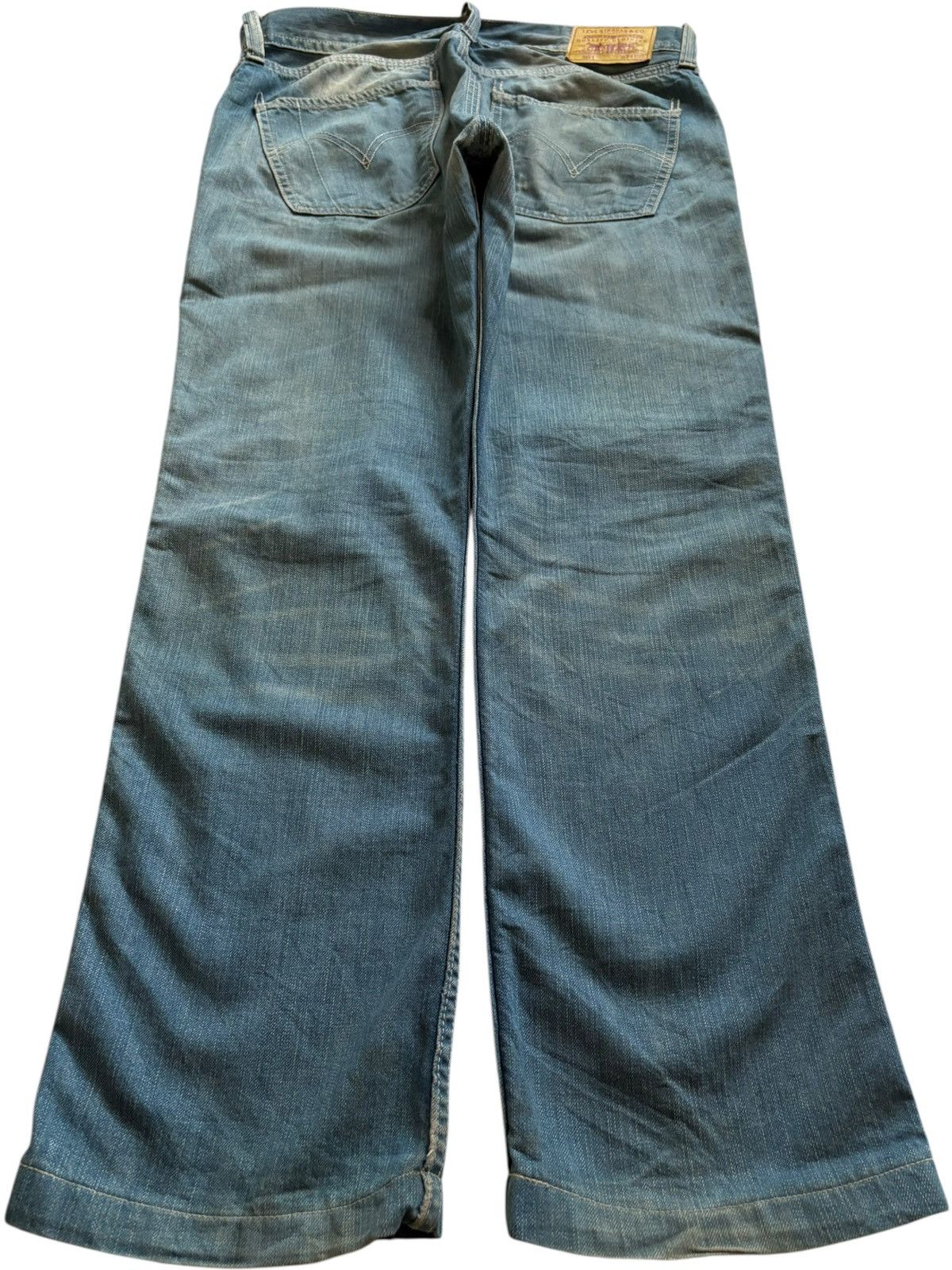 Levi's Vintage 90s Levis 504 Rusty Mud Wash Loose Jeans Size US 35 - 2 Thumbnail