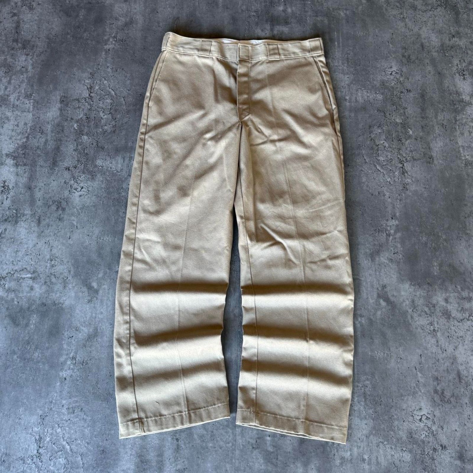 Dickies × Vintage Vintage Y2K Super Baggy Tonal Tan Dickies Casual Skate Pants Size US 34 / EU 50 - 1 Thumbnail