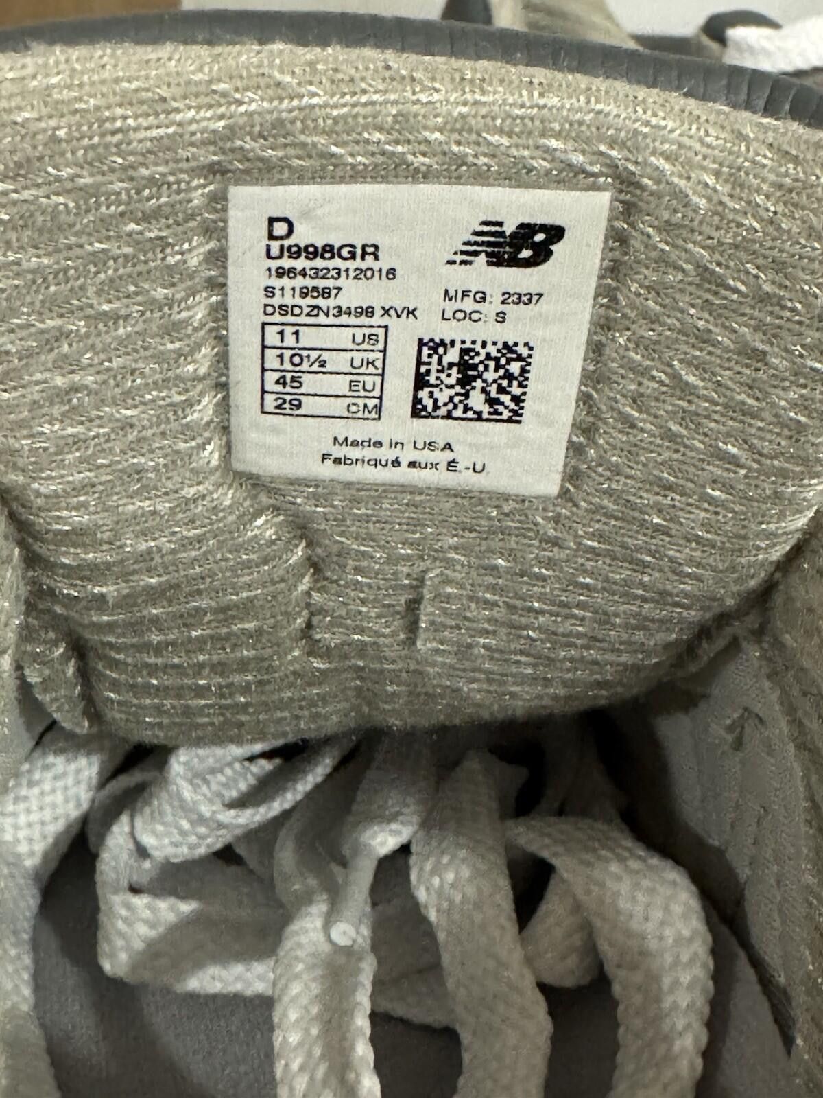 New Balance Size 11 - New Balance 998 Made in USA Grey Day 2023 - Grey Size US 11 / EU 44 - 6 Thumbnail