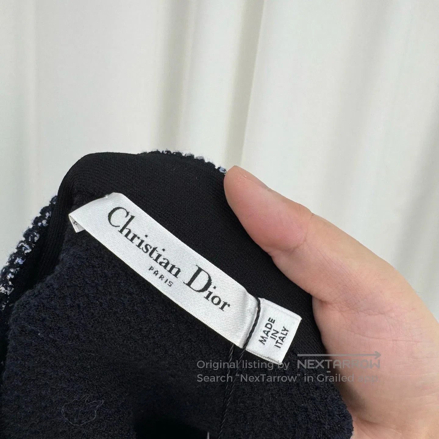 Dior Dior Blue Tweed Skirt-Pants. Size 37" - 5 Thumbnail