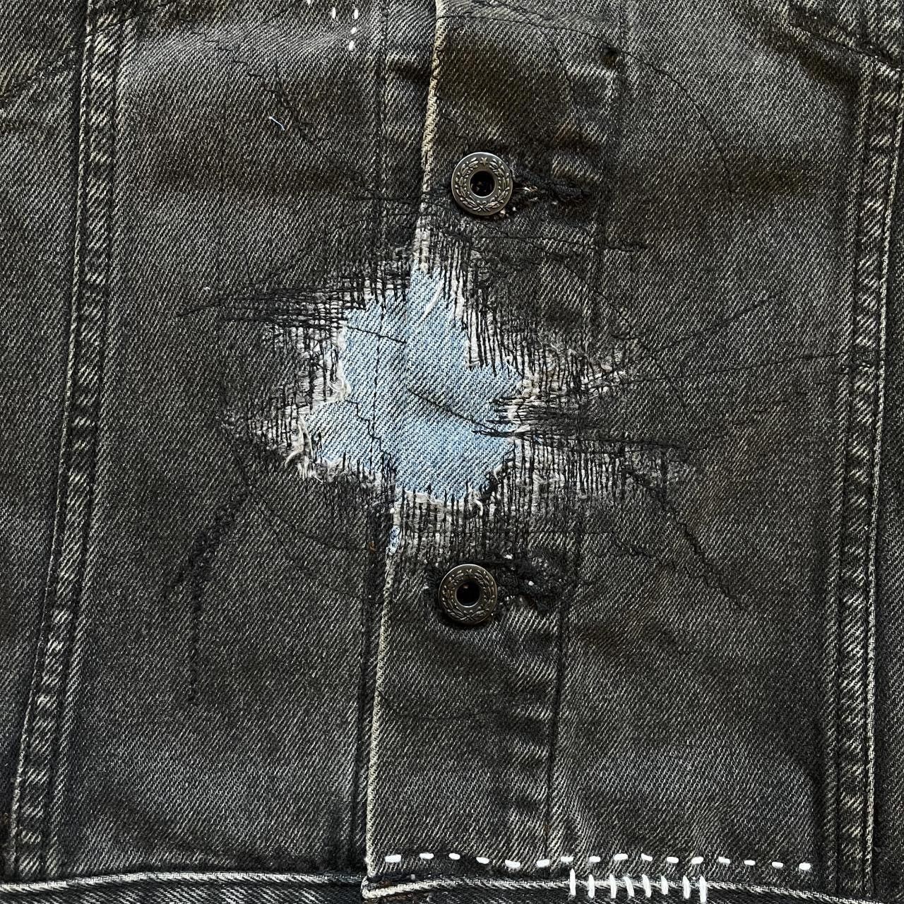 Kapital × Kapital Kountry × Levi's Japanese Boro Sashiko Denim Jacket Size US XL / EU 56 / 4 - 5 Thumbnail