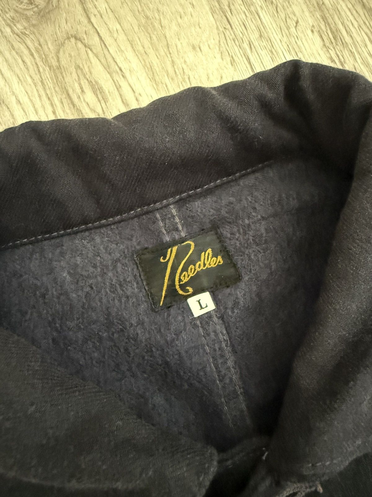 Needles Needles Wool Cotton Chore Jacket L Hole On Sleeve Size US L / EU 52-54 / 3 - 9 Thumbnail