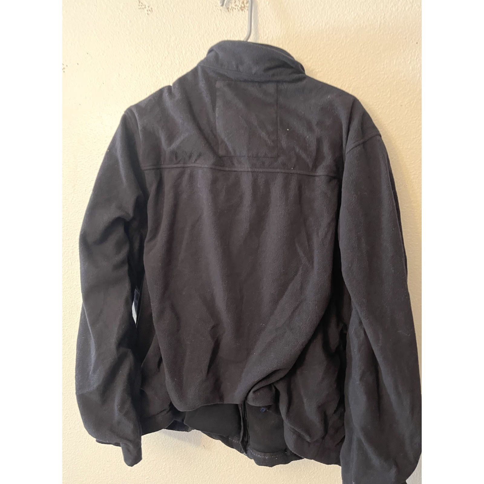 American Eagle Outfitters American Eagle Outfitters Jacket Black Fleece Full Zip Logo Mens XL Easy Care Casual Activewear Size US XL / EU 56 / 4 - 3 Thumbnail