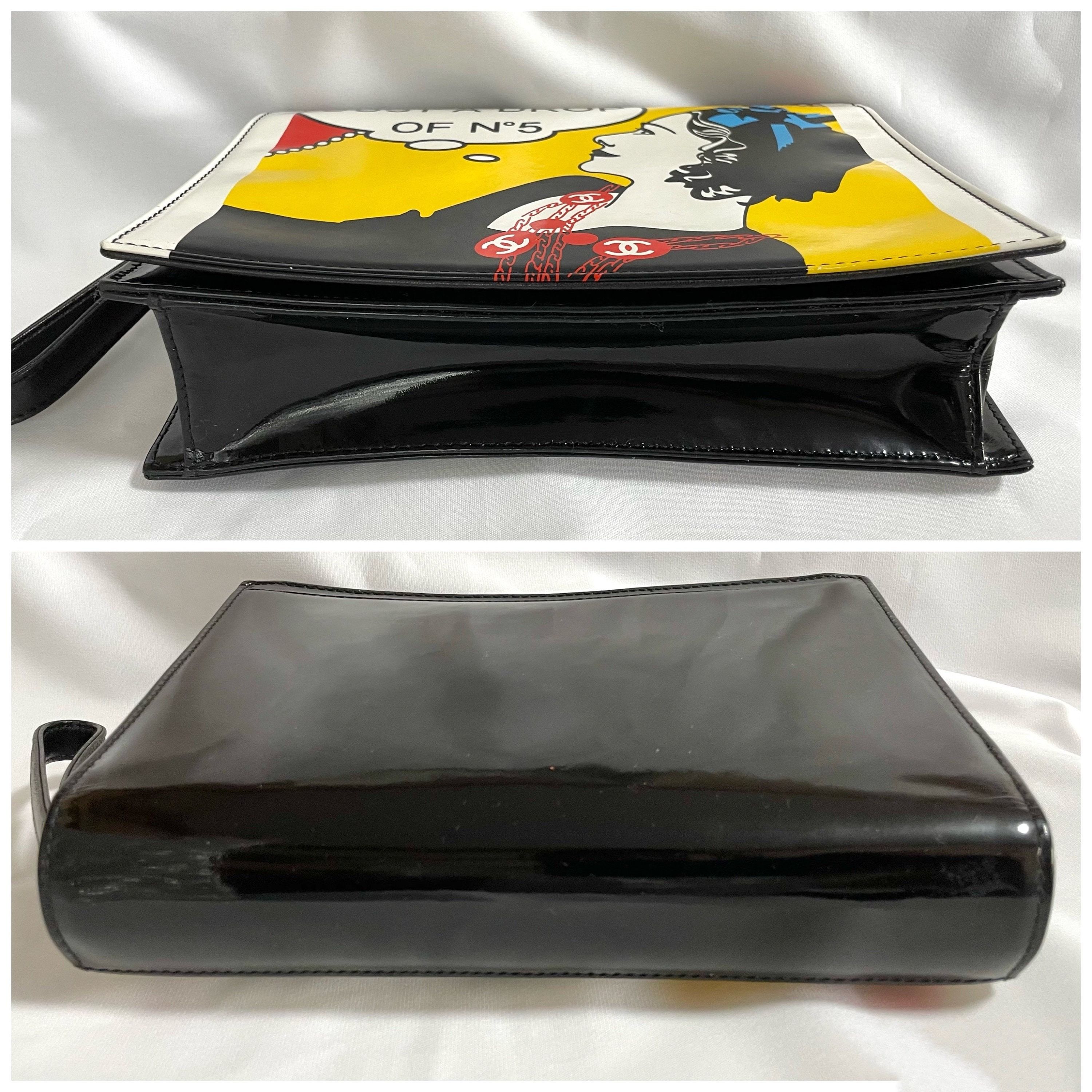 Chanel Vintage CHANEL patent enamel clutch bag, wristlet, just Size ONE SIZE - 7 Thumbnail