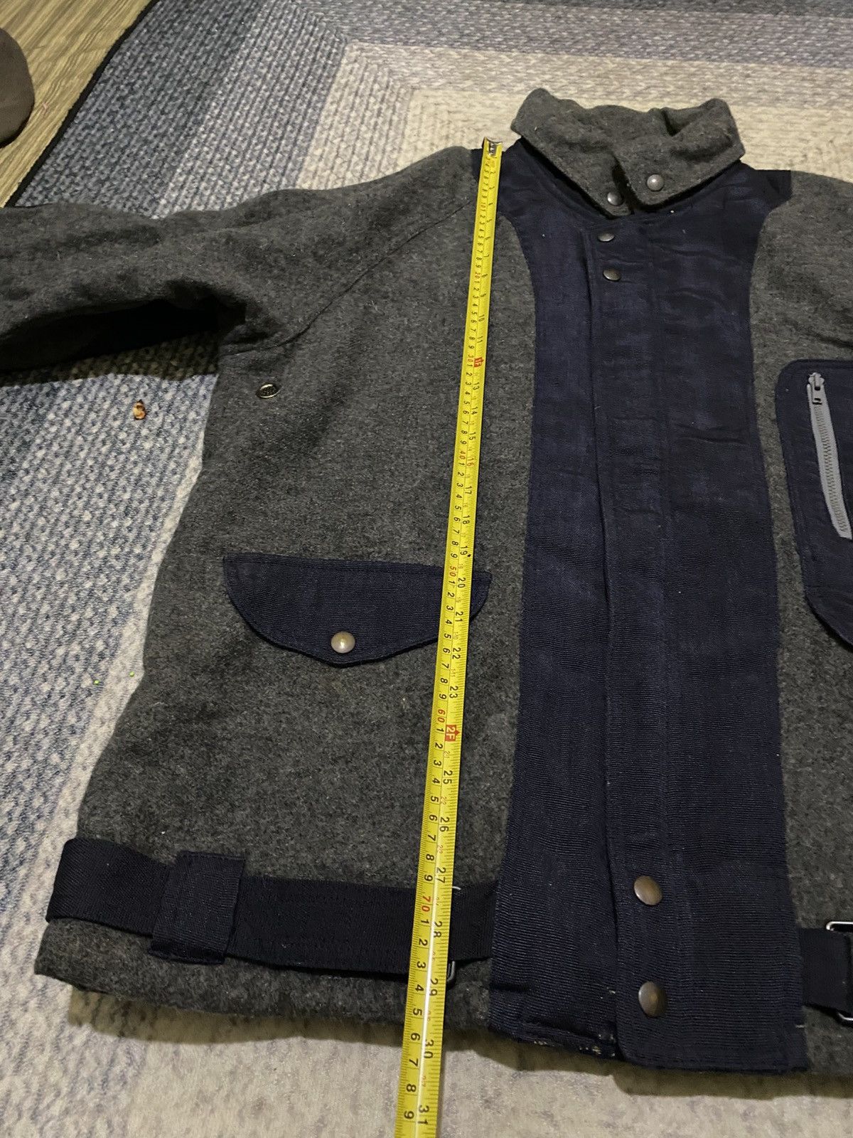 Designer Lupo Di Mare Sina Cova Wool Heavy Jacket Size US M / EU 48-50 / 2 - 11 Thumbnail