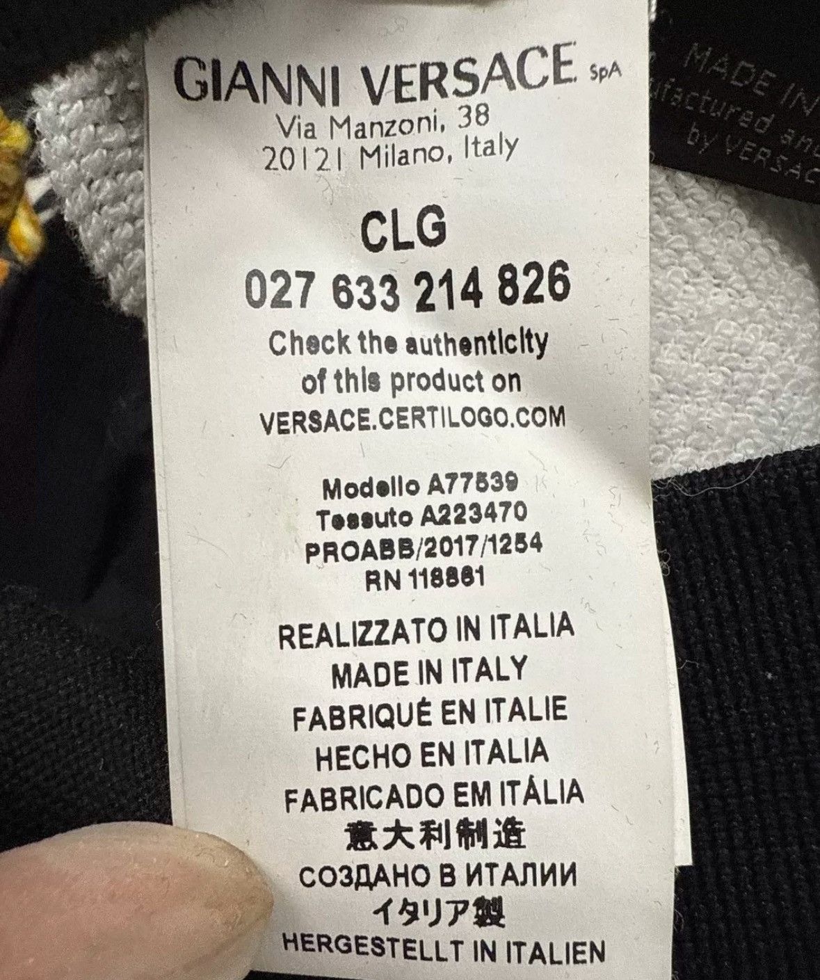 Versace Versace Classic baroque style stitching pattern design Size US M / EU 48-50 / 2 - 20 Thumbnail
