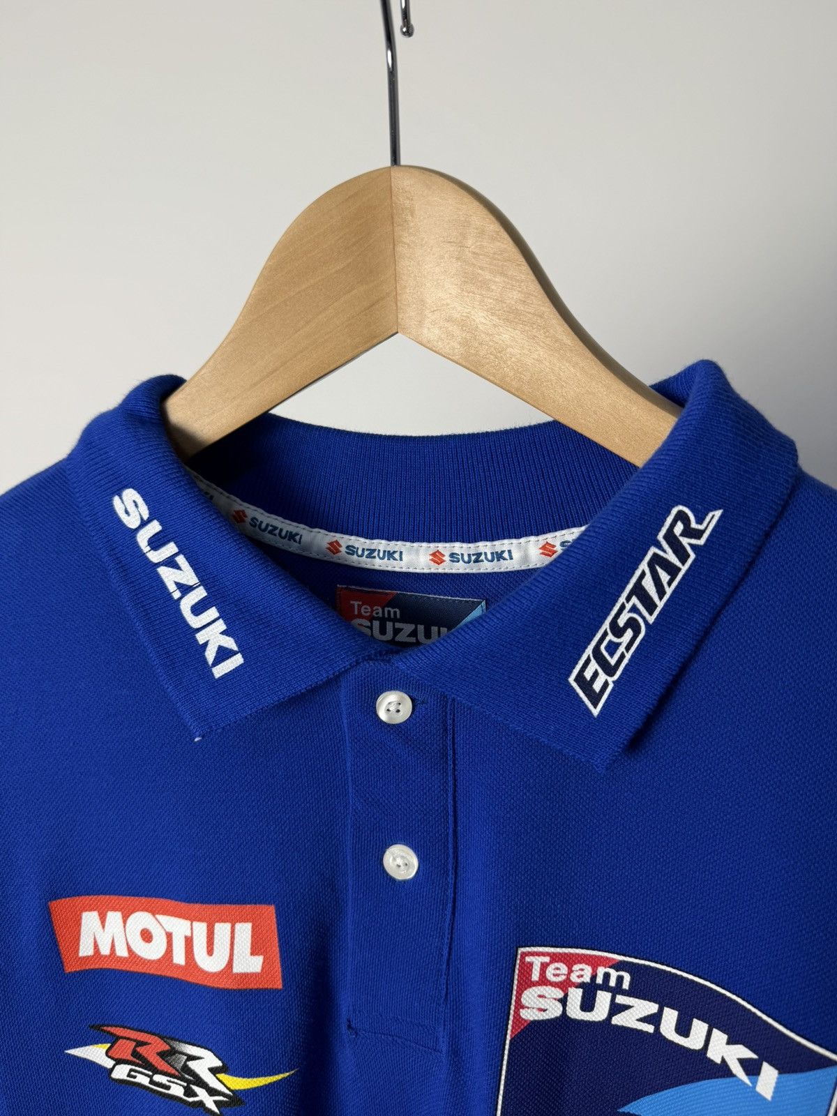 Vintage Vintage Suzuki Racing Polo T-Shirt Size US M / EU 48-50 / 2 - 5 Thumbnail