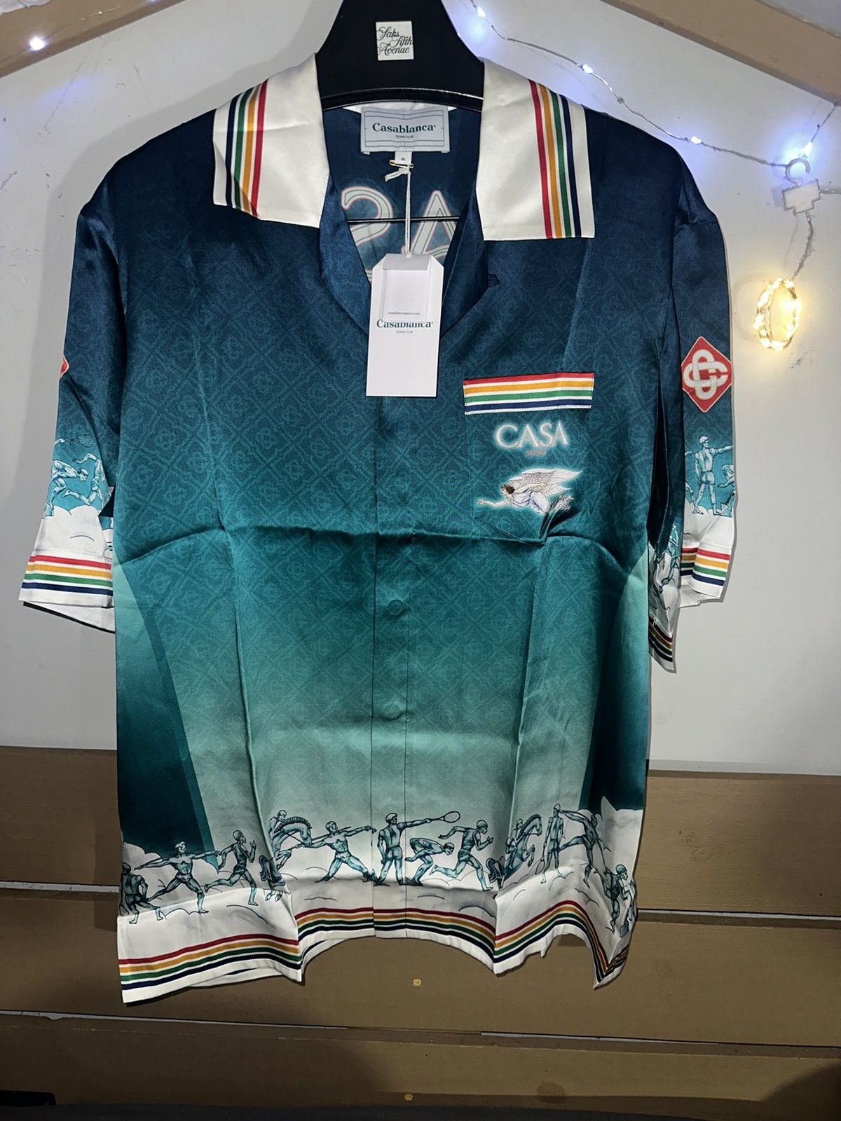 Casablanca Casablanca flying angel silk shirt size medium Size US M / EU 48-50 / 2 - 7 Thumbnail