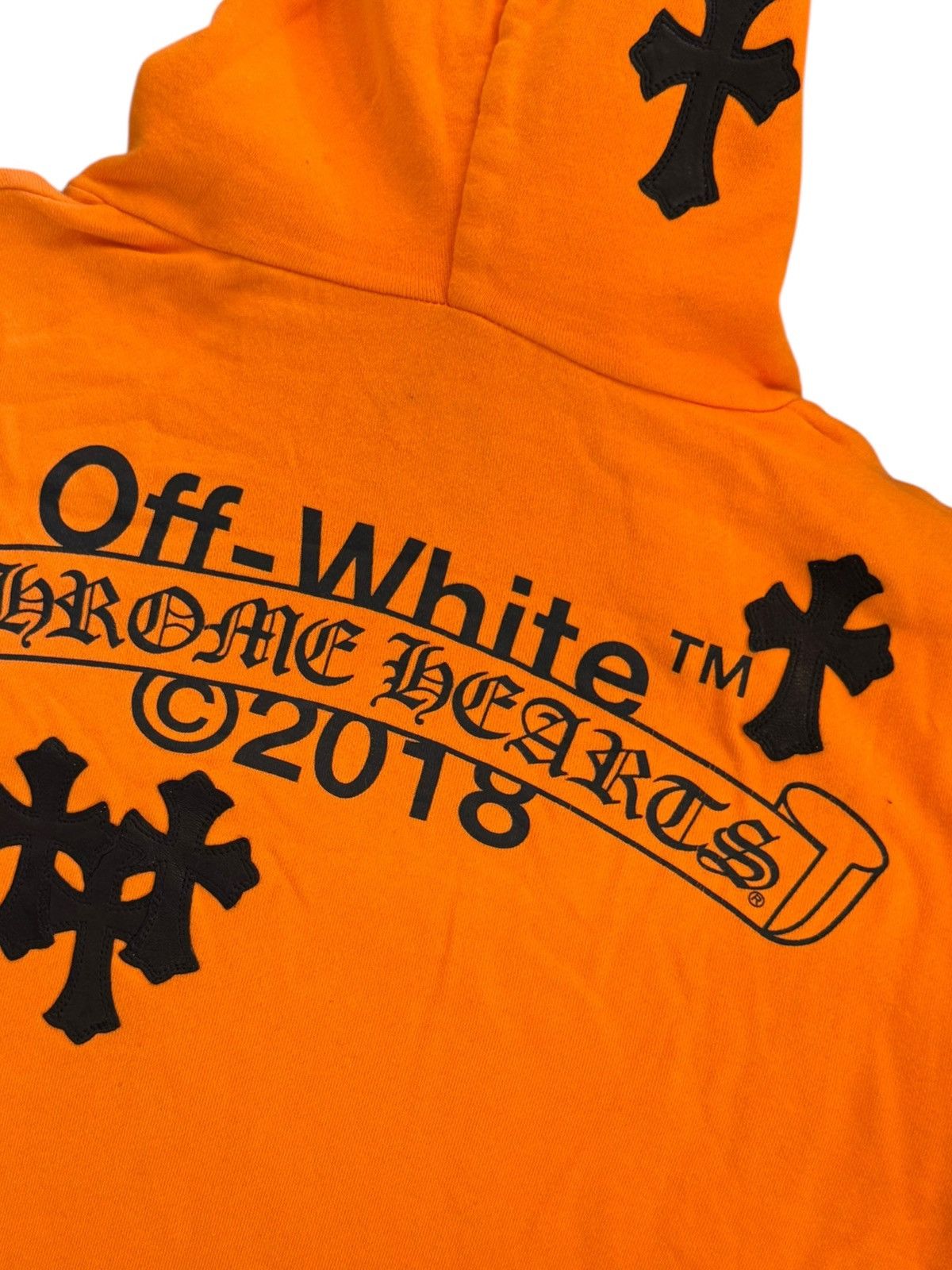 Chrome Hearts Chrome hearts Off White F&F Hoodie Size US L / EU 52-54 / 3 - 7 Thumbnail