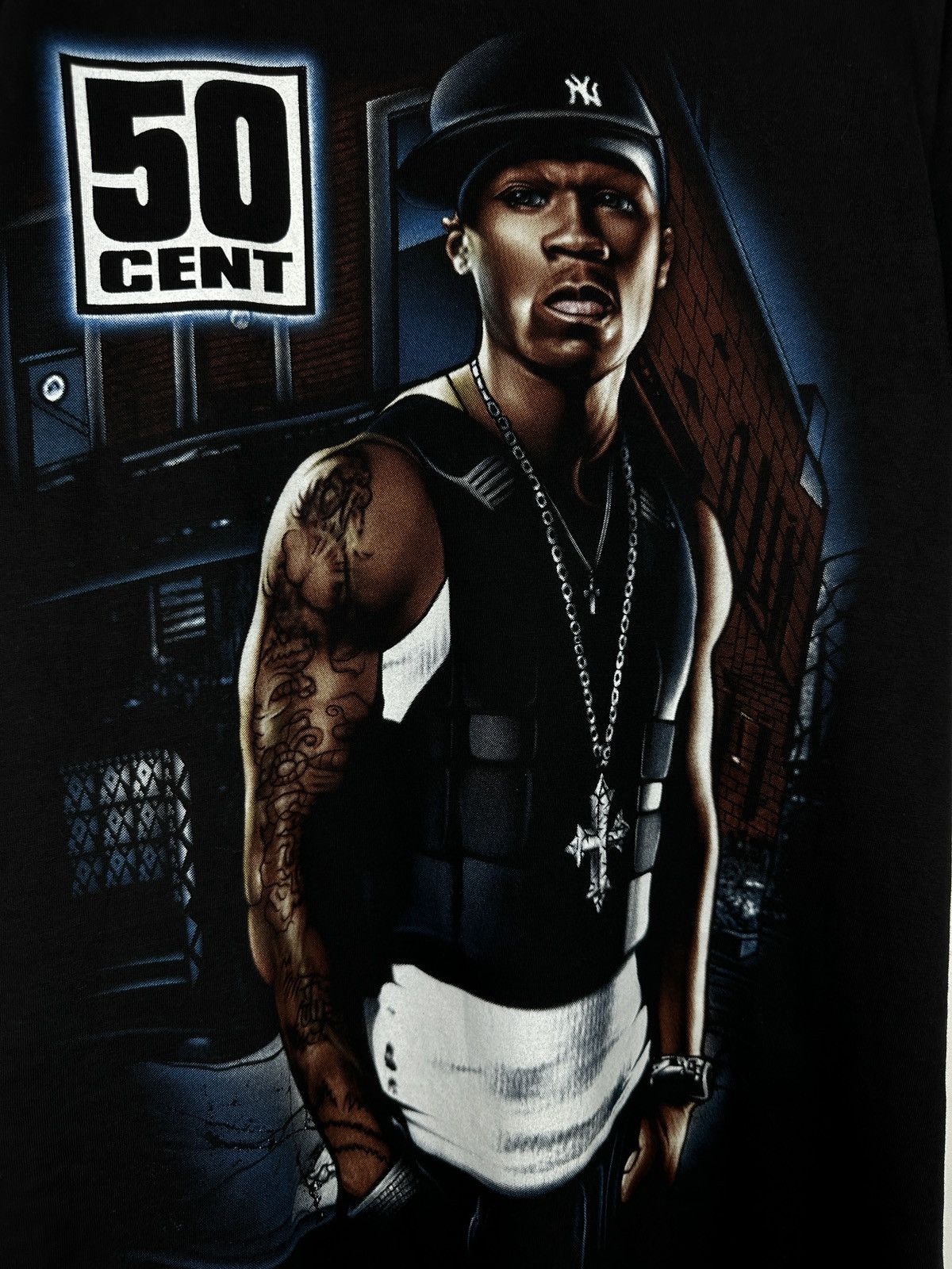 Band Tees Y2K 50 Cent Rap Graphic T Shirt Tee Vintage Single Stitch Size US M / EU 48-50 / 2 - 8 Thumbnail
