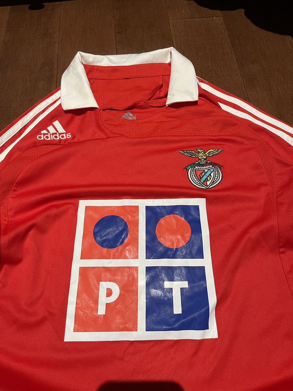 Adidas 2007 Adidas SL Benfica Home Jersey Size US S / EU 44-46 / 1 - 2 Thumbnail