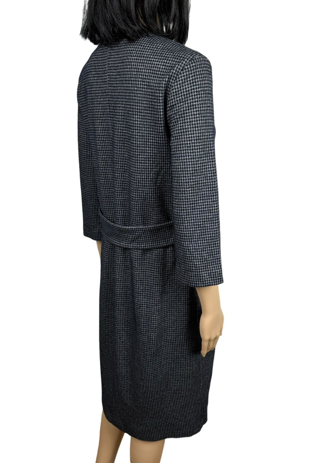 Peserico Peserico Knee-Length Dress Wool-Cotton Glen-Check IT42 Size M / US 6-8 / IT 42-44 - 8 Thumbnail