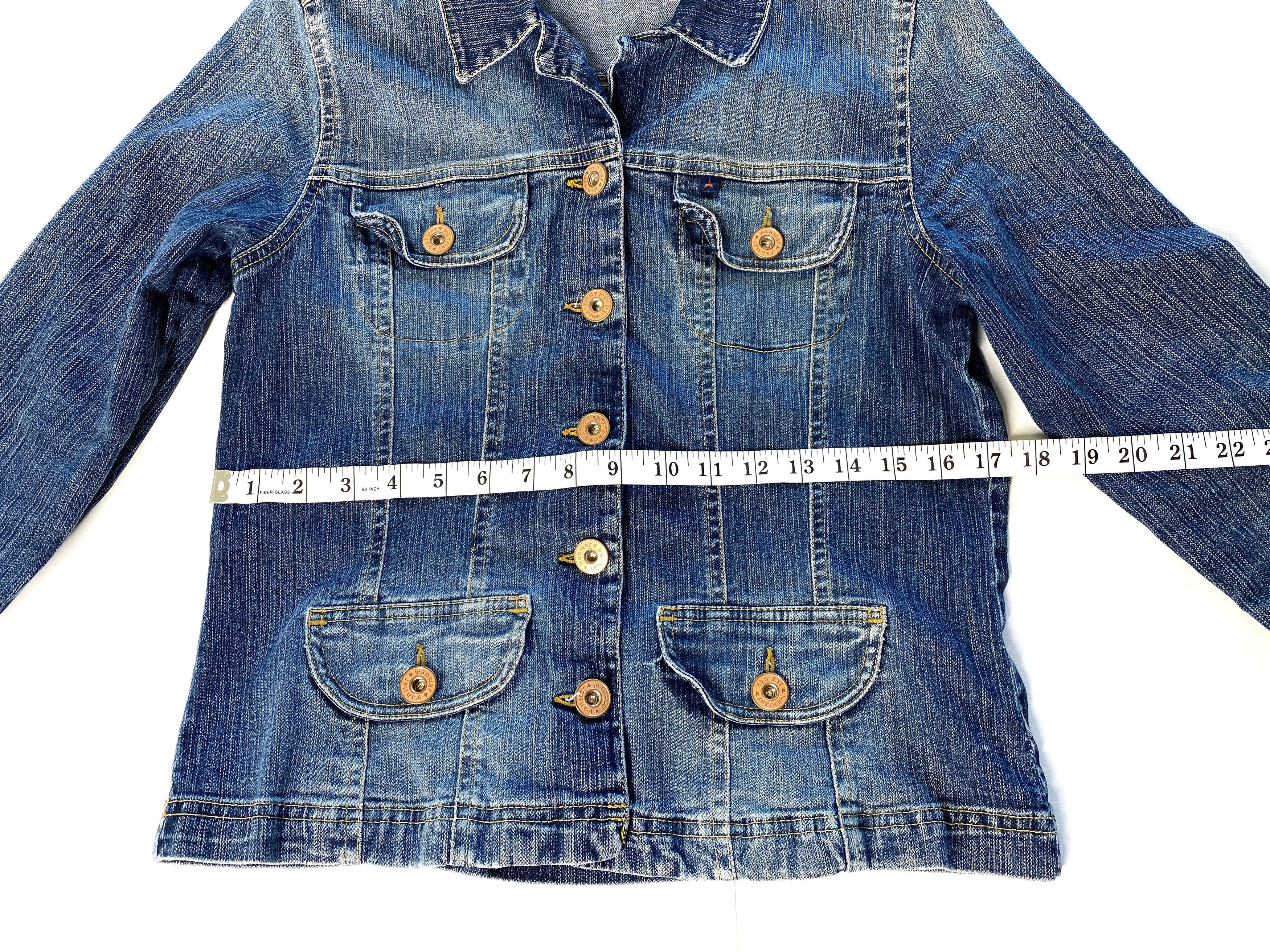 Other Woman casual denim jean blue distressed jacket blaizer L Size L / US 10 / IT 46 - 5 Thumbnail