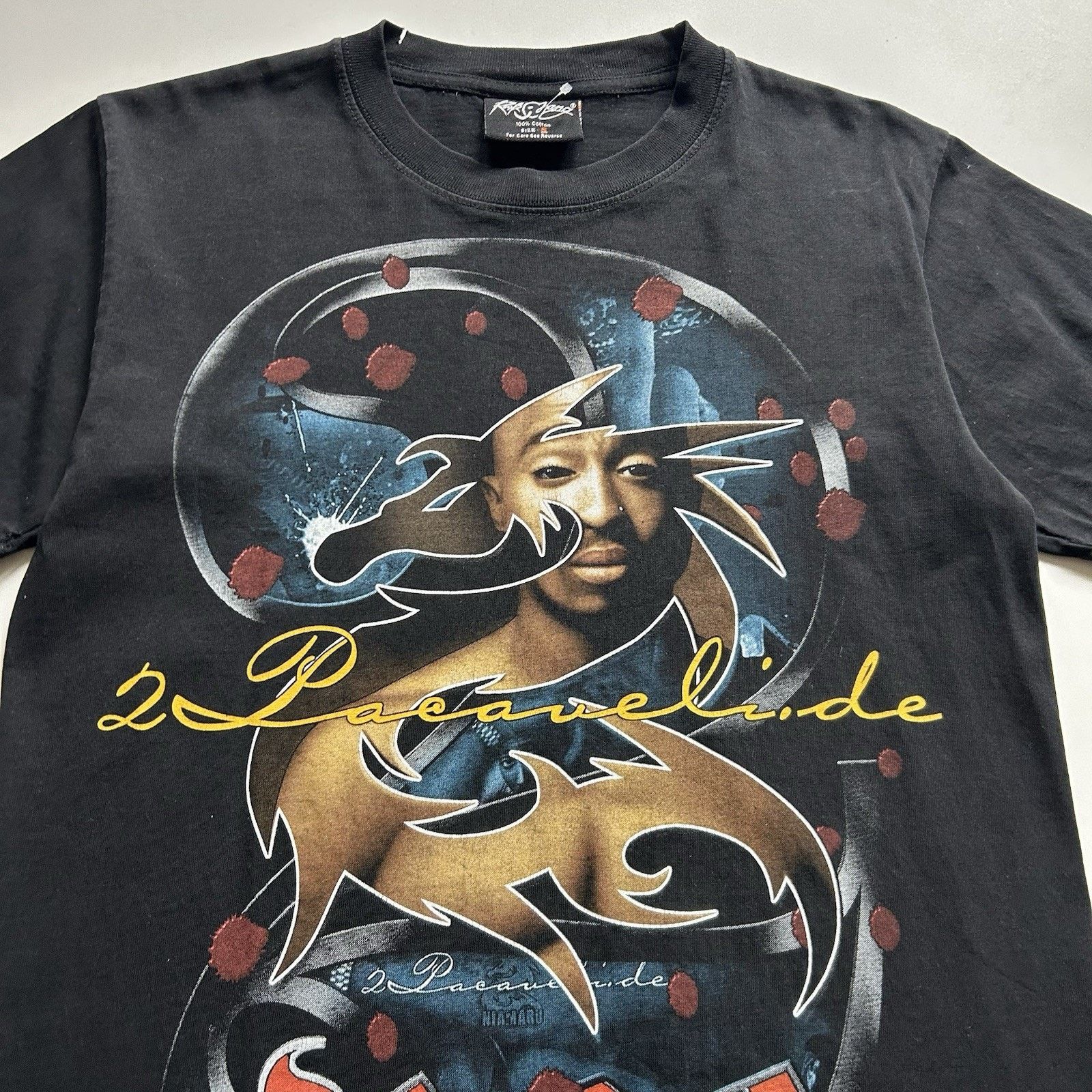 Rap Tees × Vintage Vintage 2Pac T Shirt Small Black Y2K Tupac Rap Tee Graphic Size US S / EU 44-46 / 1 - 2 Thumbnail
