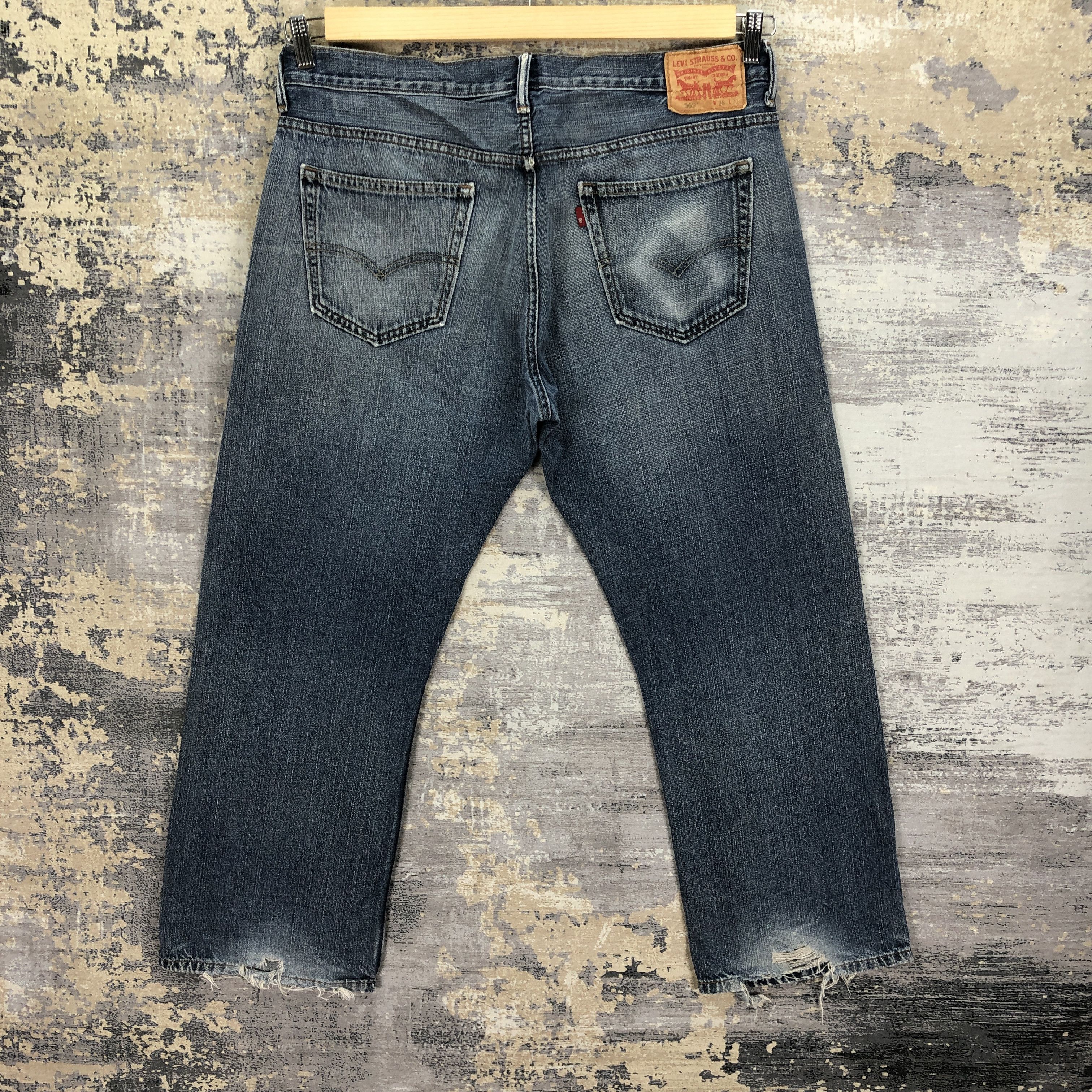 Levi's × Vintage Vintage Levis 569 Baggy Jeans Distressed Levi's Faded Denim Size US 36 / EU 52 - 2 Thumbnail