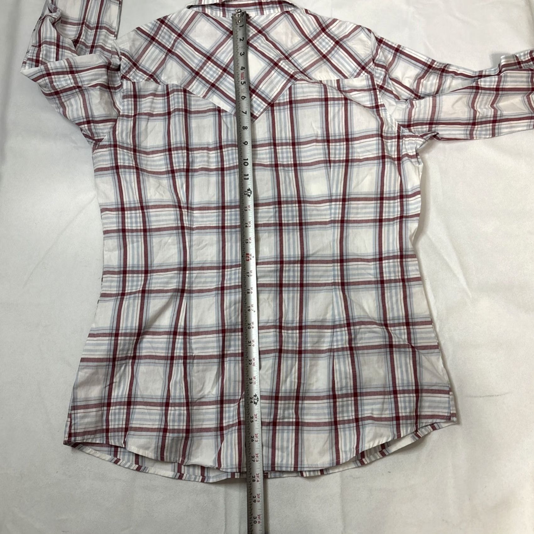 Wrangler VINTAGE Wrangler Shirt Womens L Pink Western Pearl Snap Button Cotton Retro Embroidered Size L / US 10 / IT 46 - 7 Thumbnail
