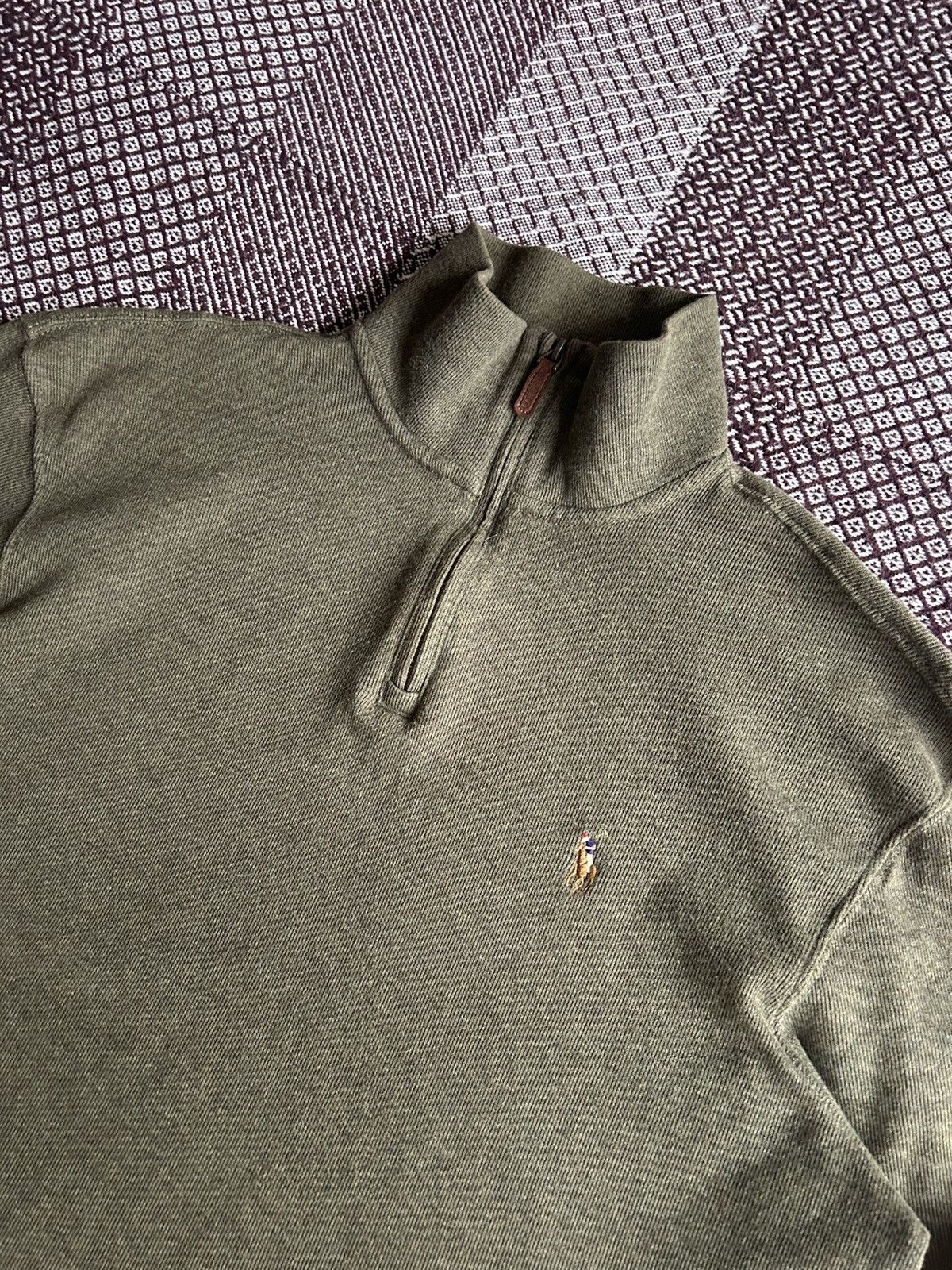 Vintage Polo Ralph Lauren 1/4 Zip Solid Sweater Old Money Size M Size US M / EU 48-50 / 2 - 3 Thumbnail