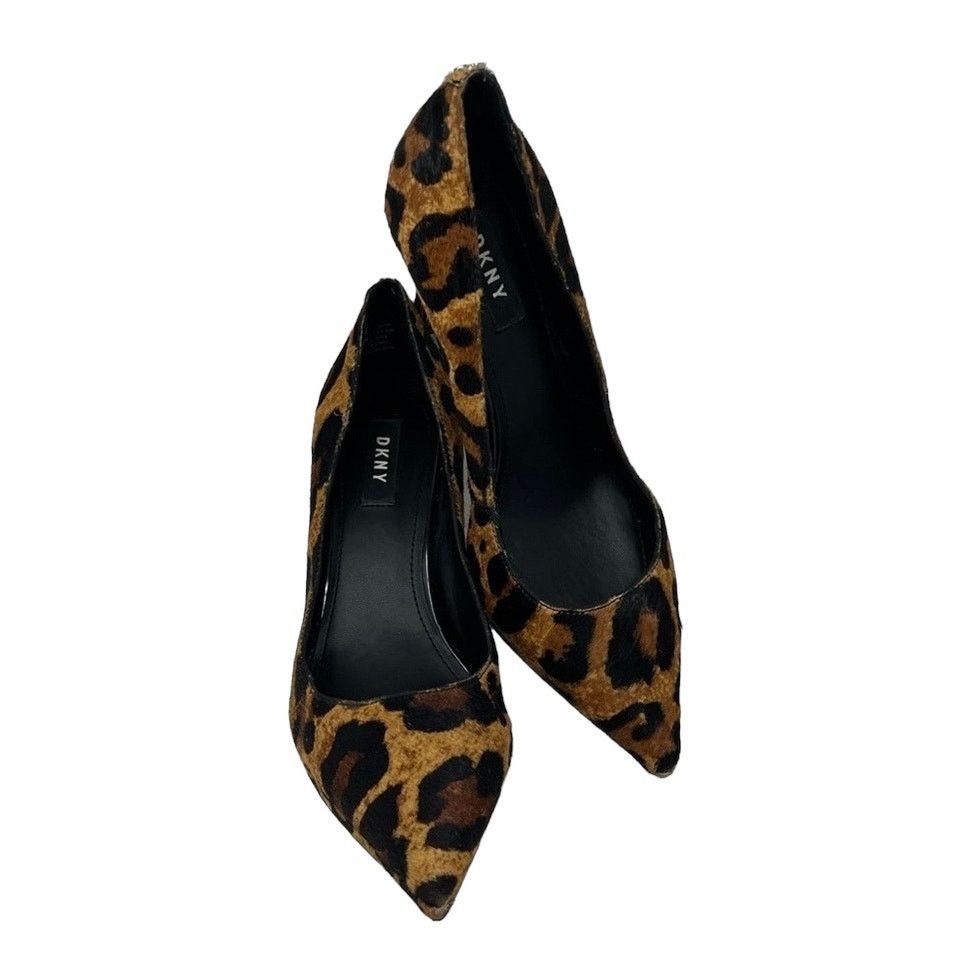 Donna Karan DONNA KAREN NEW YORK- Leopard Haircalf Camel Heels Size US 9 / IT 39 - 3 Thumbnail