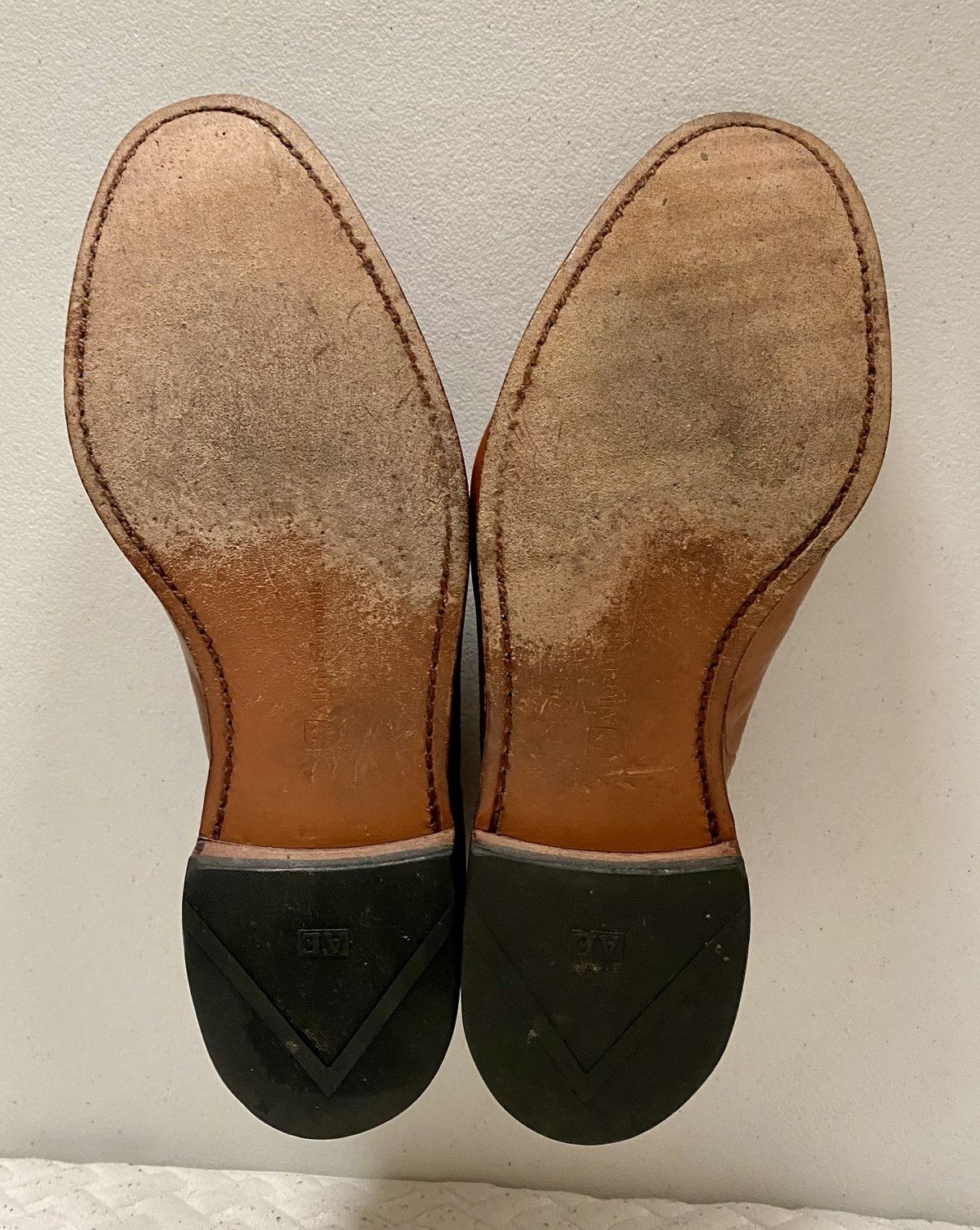 Allen Edmonds AE 🇺🇸 tobacco leather Grayson tasseled vamp 9.5 E Made in USA Size US 9.5 / EU 42-43 - 8 Thumbnail