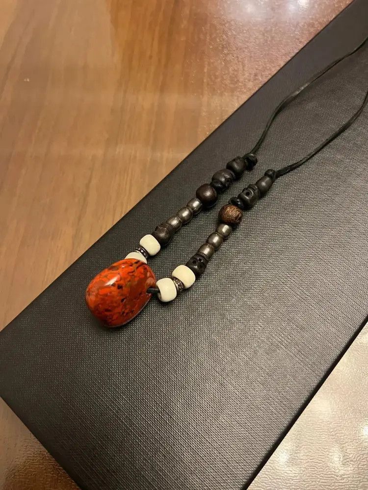 Saint Laurent Paris Saint Laurent Paris 15SS Red Agate Necklace Size ONE SIZE - 2 Thumbnail