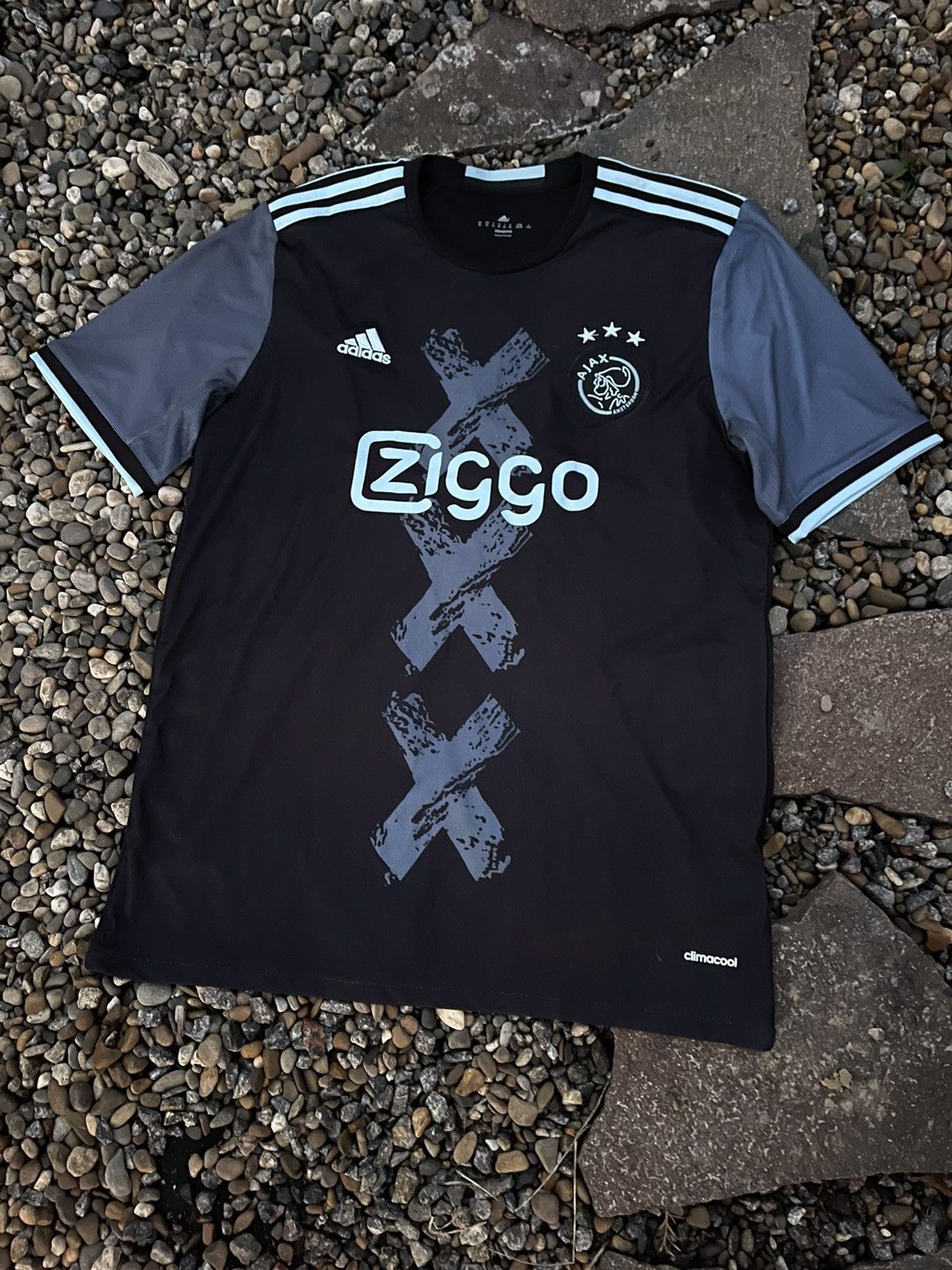 Adidas 2016 Adidas Ajax #6 Bazoer soccer jersey rare Size US XL / EU 56 / 4 - 3 Thumbnail