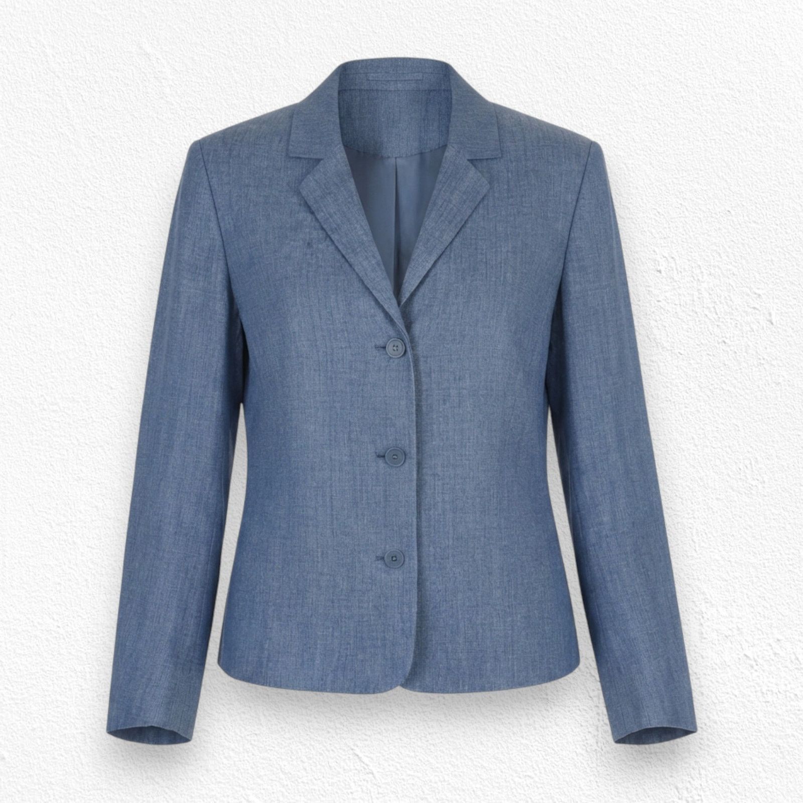 Jones New York Vintage Dark Chambray Linen Blazer Size 14P Size XL / US 12-14 / IT 48-50 - 1 Thumbnail