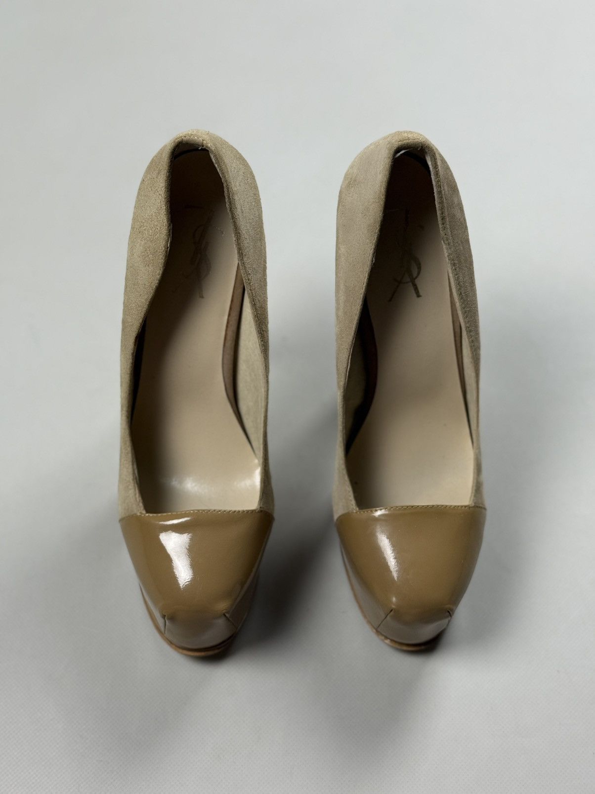 Yves Saint Laurent YSL Yves Saint Lauren Tribute Two Cap Toe Pump Heels Shoes Size US 9 / IT 39 - 7 Thumbnail