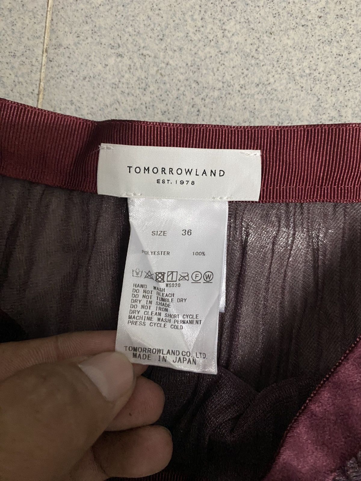 Japanese Brand × Tomorrowland × Vintage Vintage Tomorrowland Japanese Skirt Size 25" / US 0 / IT 36 - 2 Thumbnail