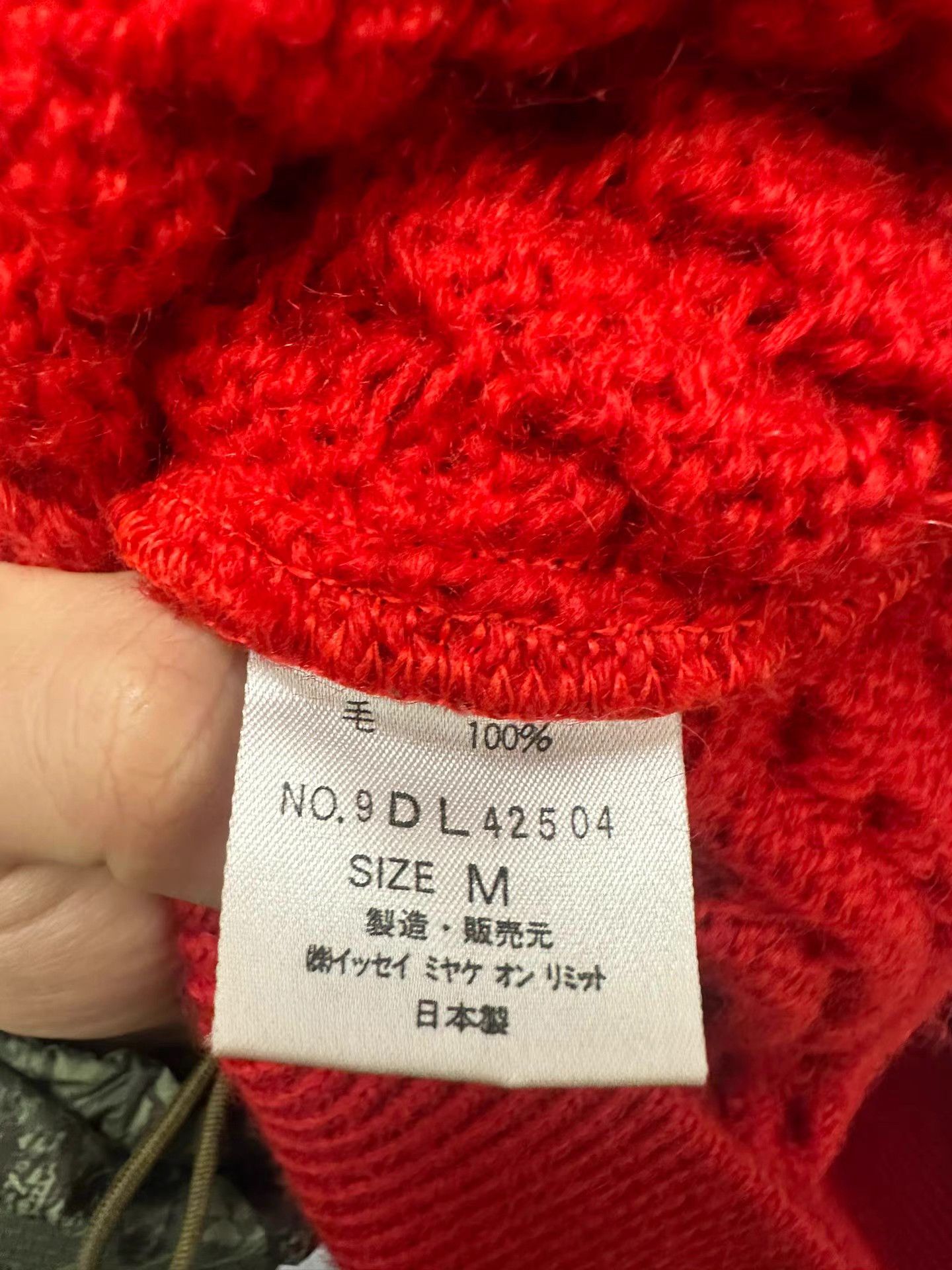 Issey Miyake issey miyake 90S Red Shawl Collar Cardigan K20 Size M / US 6-8 / IT 42-44 - 6 Thumbnail