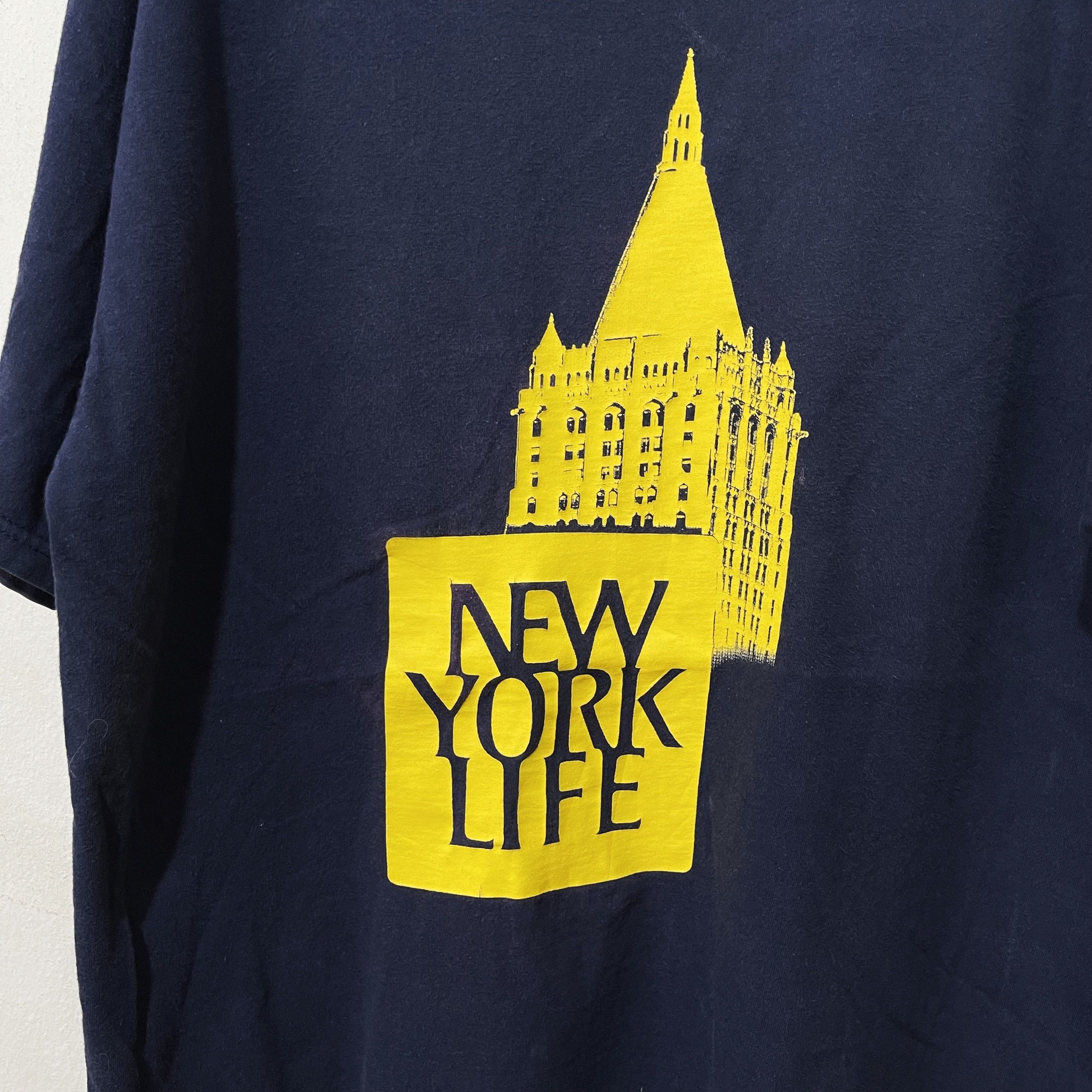 Vintage Vintage 90s New York Life T-Shirt Size US XL / EU 56 / 4 - 2 Thumbnail