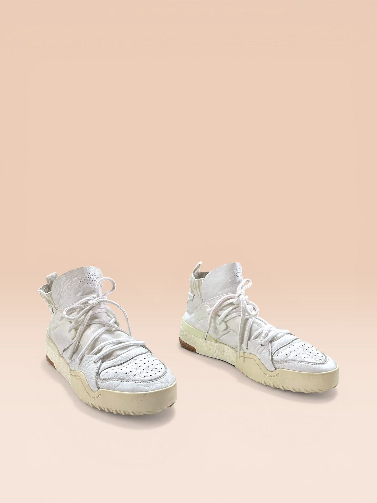 Adidas × Alexander Wang Adidas X Alexander Wang Bball "Triple White" Size US 7.5 / EU 40-41 - 3 Thumbnail