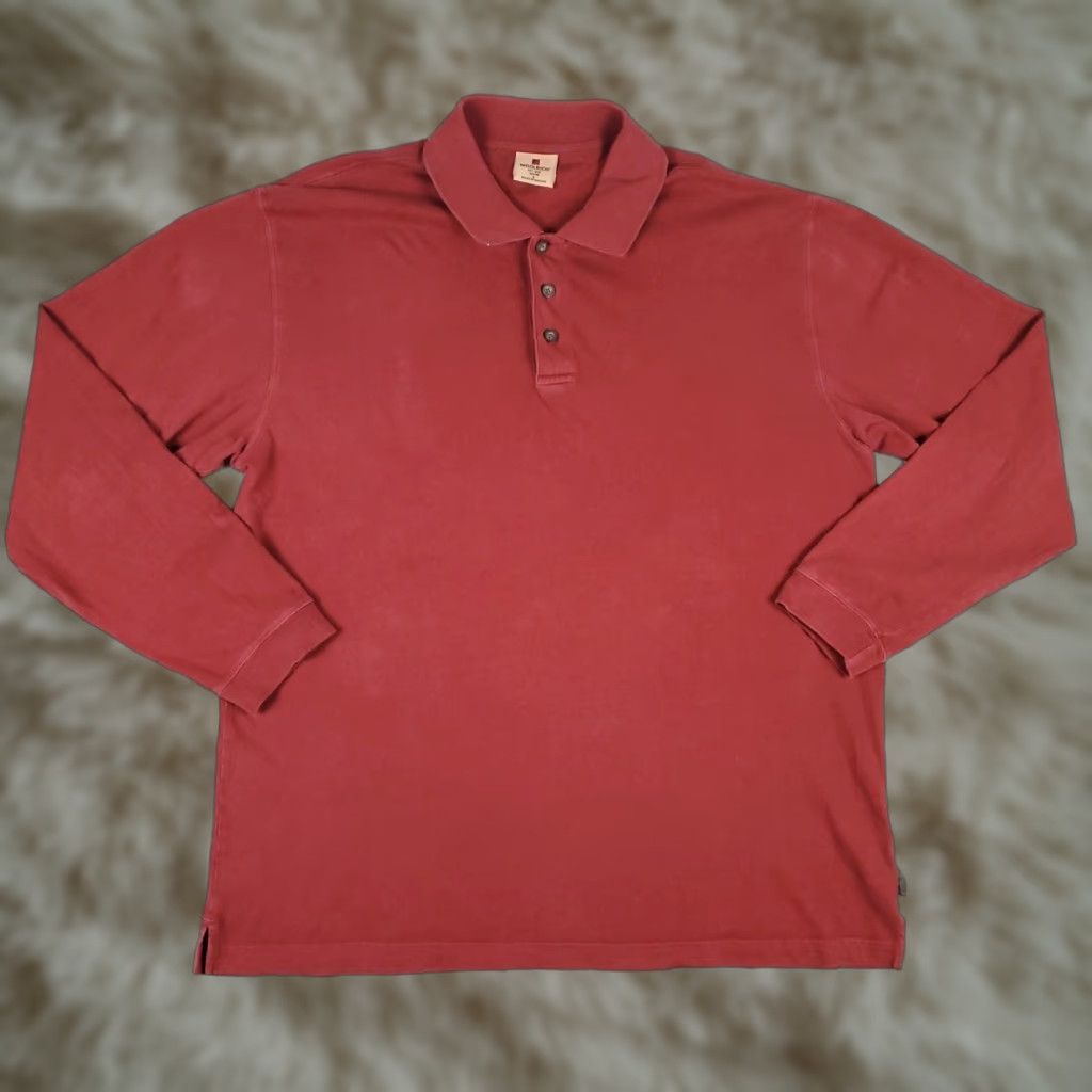 Vintage Woolrich Red Casual Polo Shirt Men’s Long Sleeve Size Large 100% Cotton Sports Activewear Size US L / EU 52-54 / 3 - 1 Thumbnail