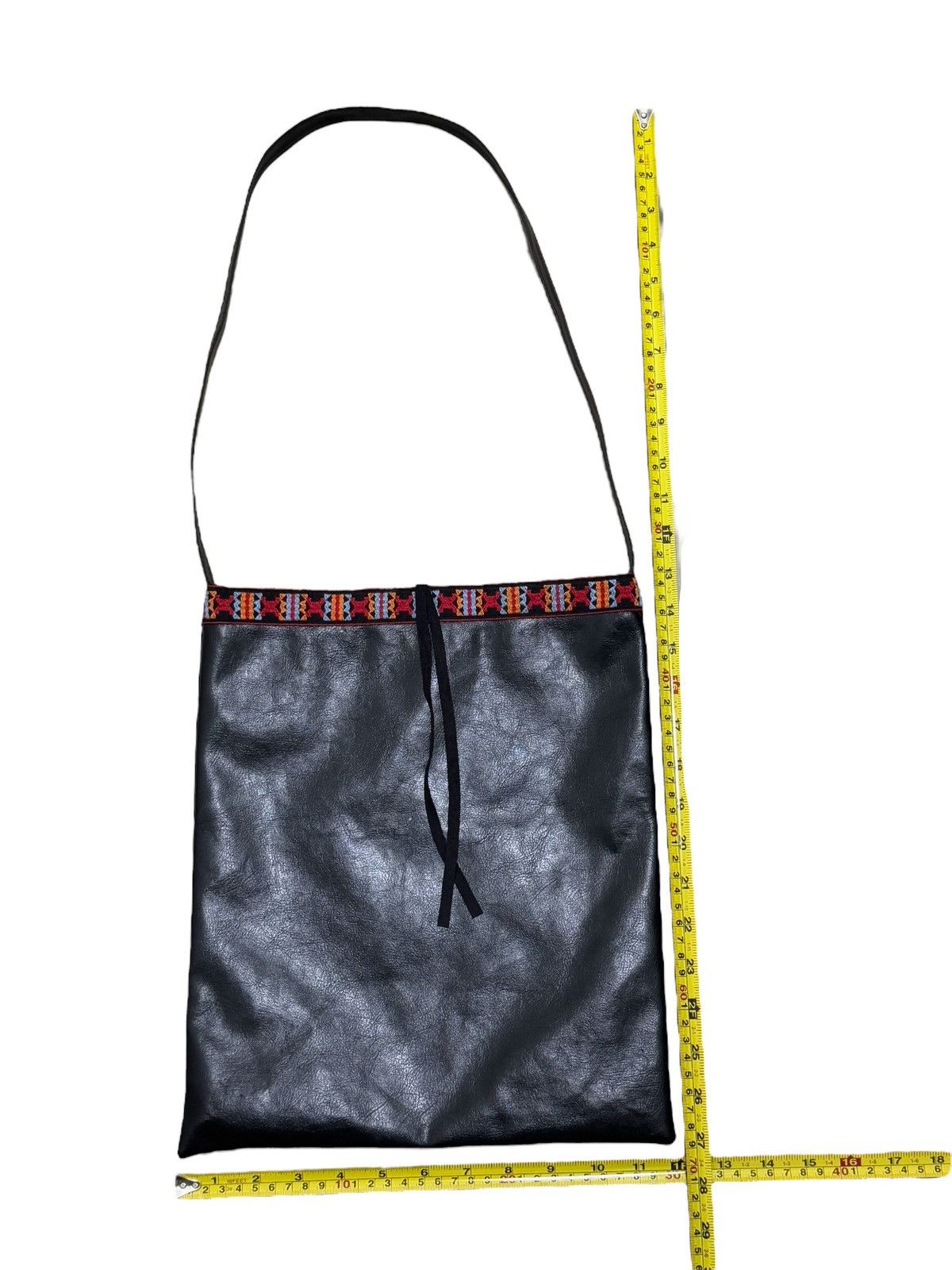 Japanese Brand × Leather × Native UNGRID EMBROIDERY NATIVE ETHNIC LEATHER 2 WAY COROSSBODY BAG Size ONE SIZE - 6 Thumbnail
