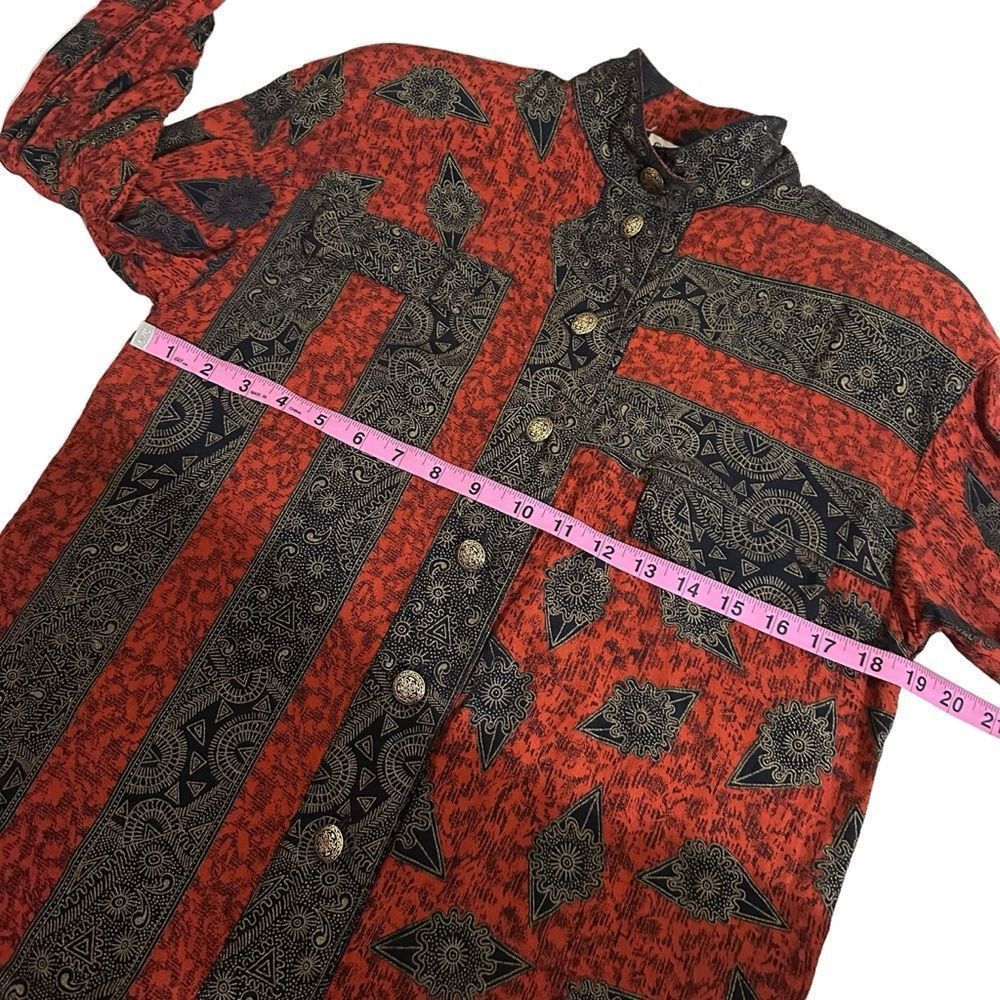 Oleg Cassini Vintage Oleg Cassini Black and Red Asymetric band collar lon Size S / US 4 / IT 40 - 5 Thumbnail