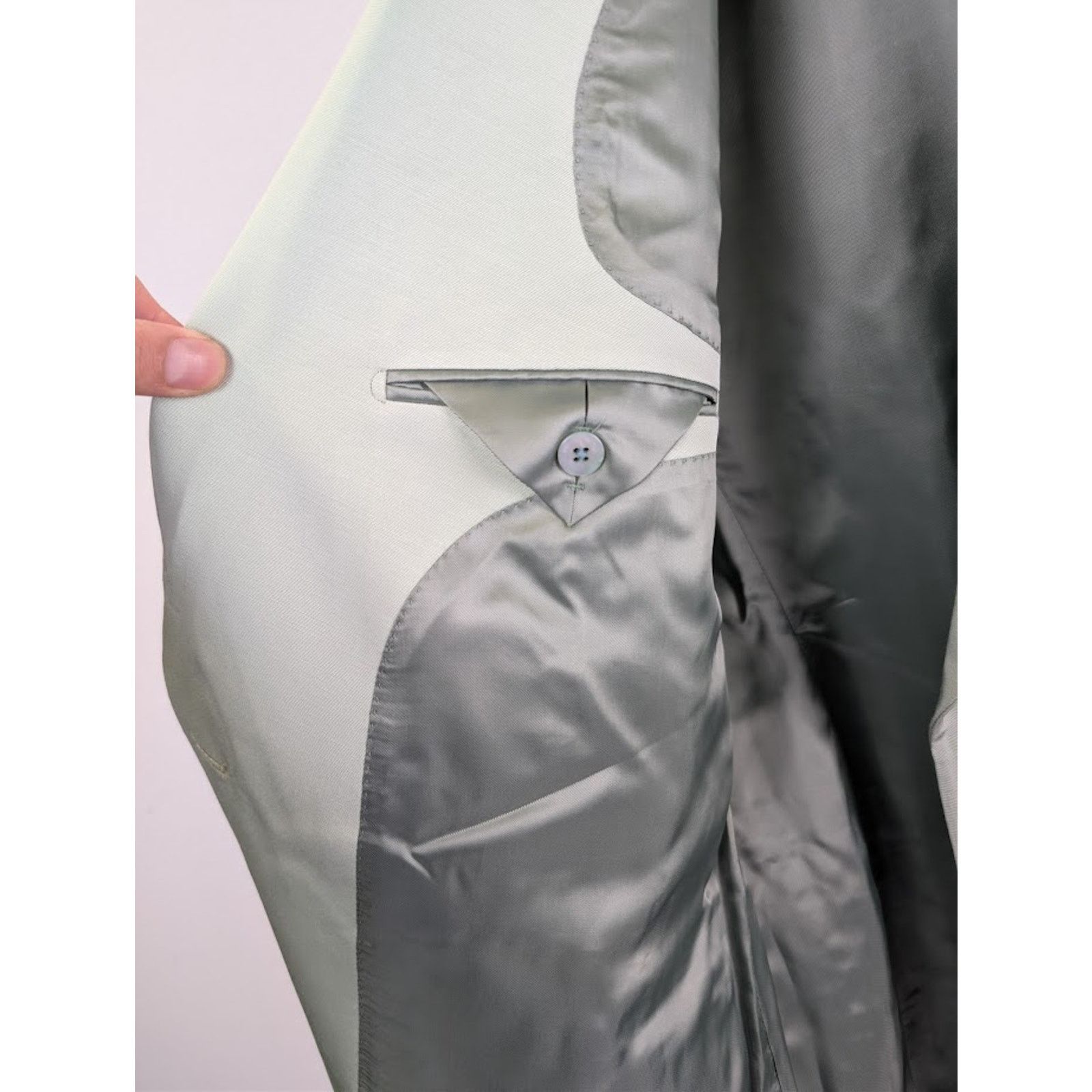 Tom Ford o1rshd1 Double Breasted Jacket in Light Green Size US L / EU 52-54 / 3 - 9 Thumbnail