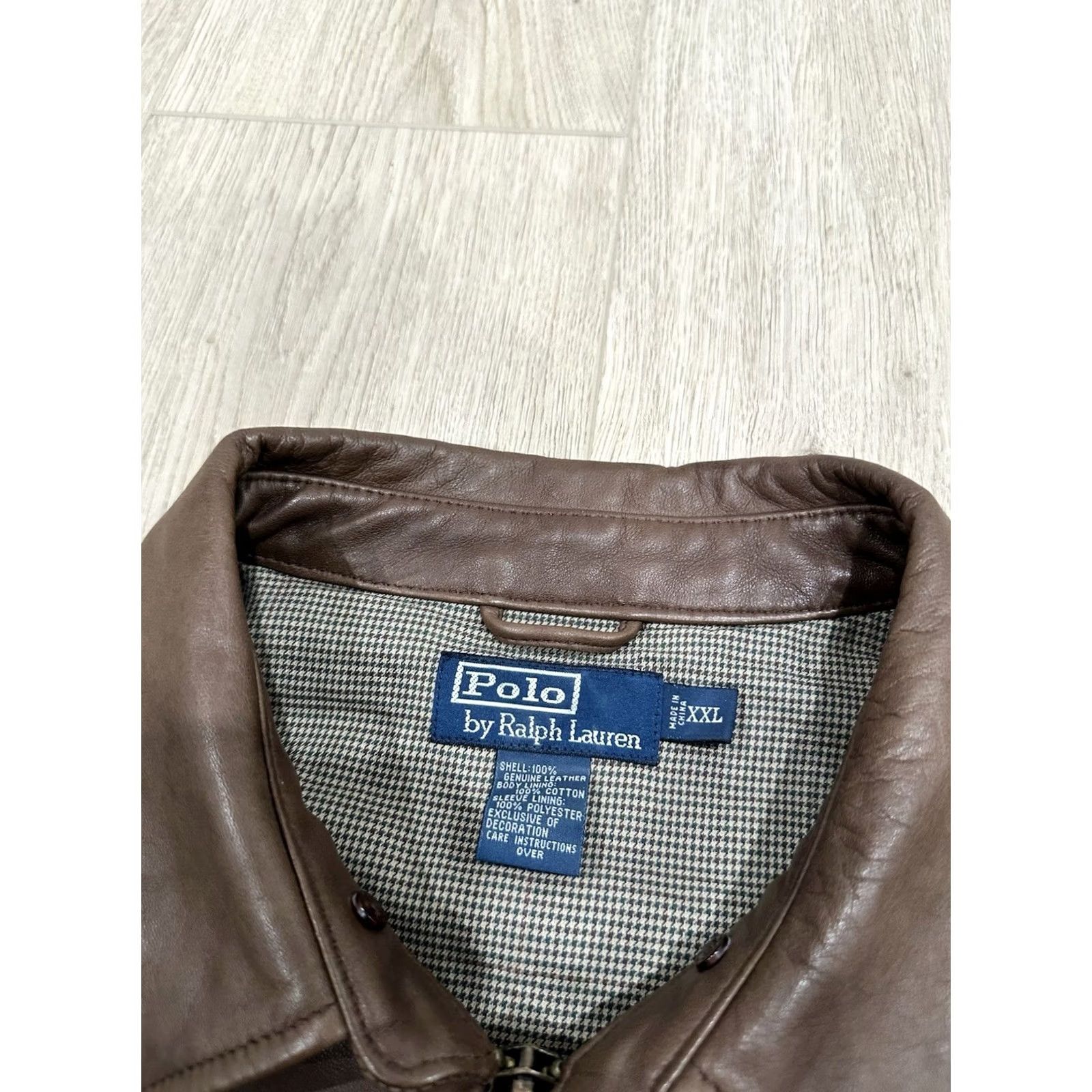 Polo Ralph Lauren Polo Ralph Lauren Jacket 2XL Brown Leather Zip Mens Glove Soft Leather Jacket Size US XXL / EU 58 / 5 - 5 Thumbnail