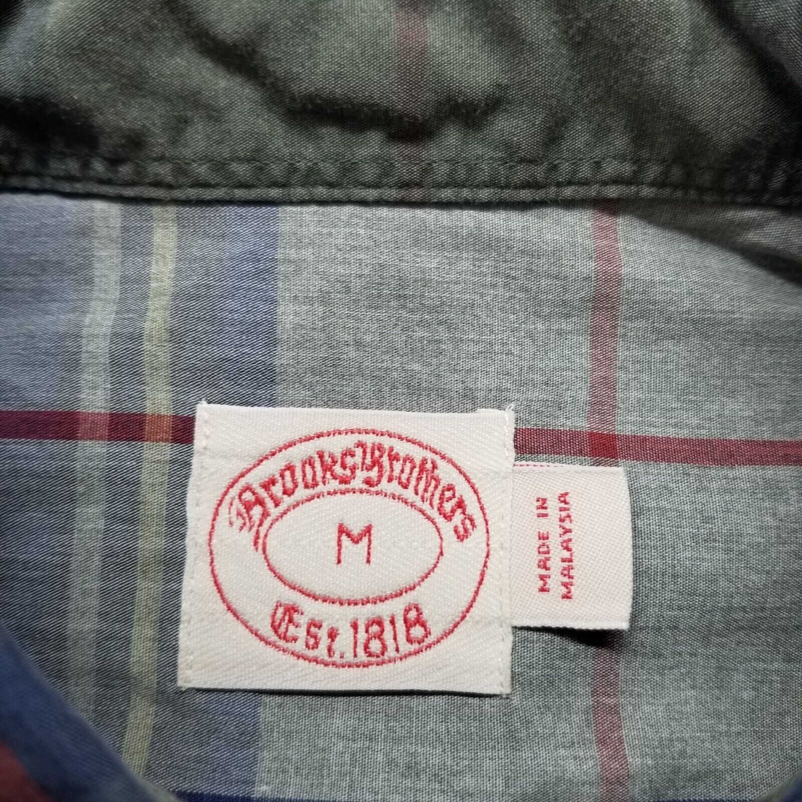 Brooks Brothers Brooks Brothers Shirt Plaid Button Up Long Sleeve Pocket Size US M / EU 48-50 / 2 - 9 Thumbnail